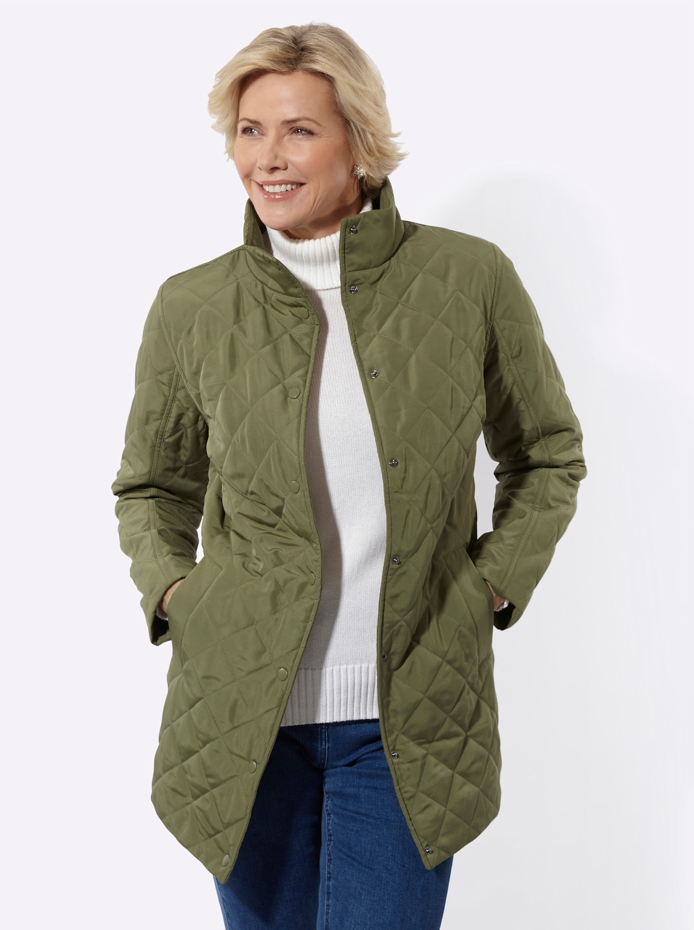 Classic Basics Steppjacke mit Kapuze