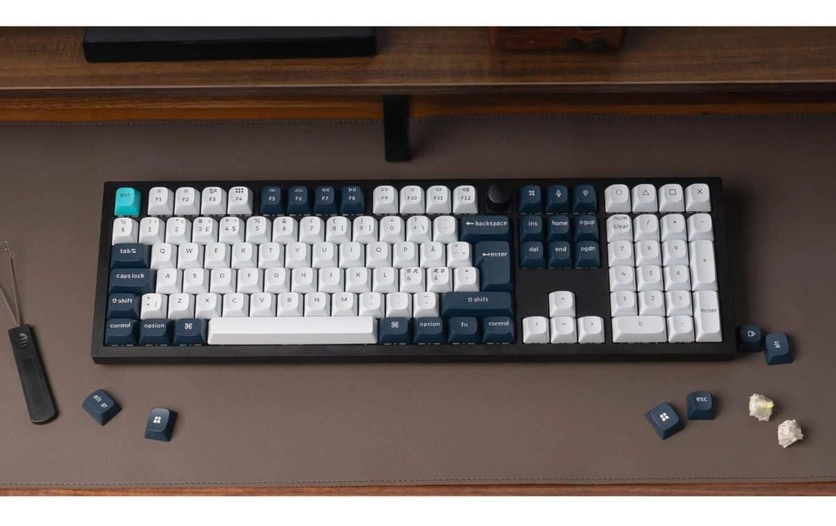   Gaming-Tastatur »Keychron Q6 Max Black QMK Brown Switch« (Ziffernblock)