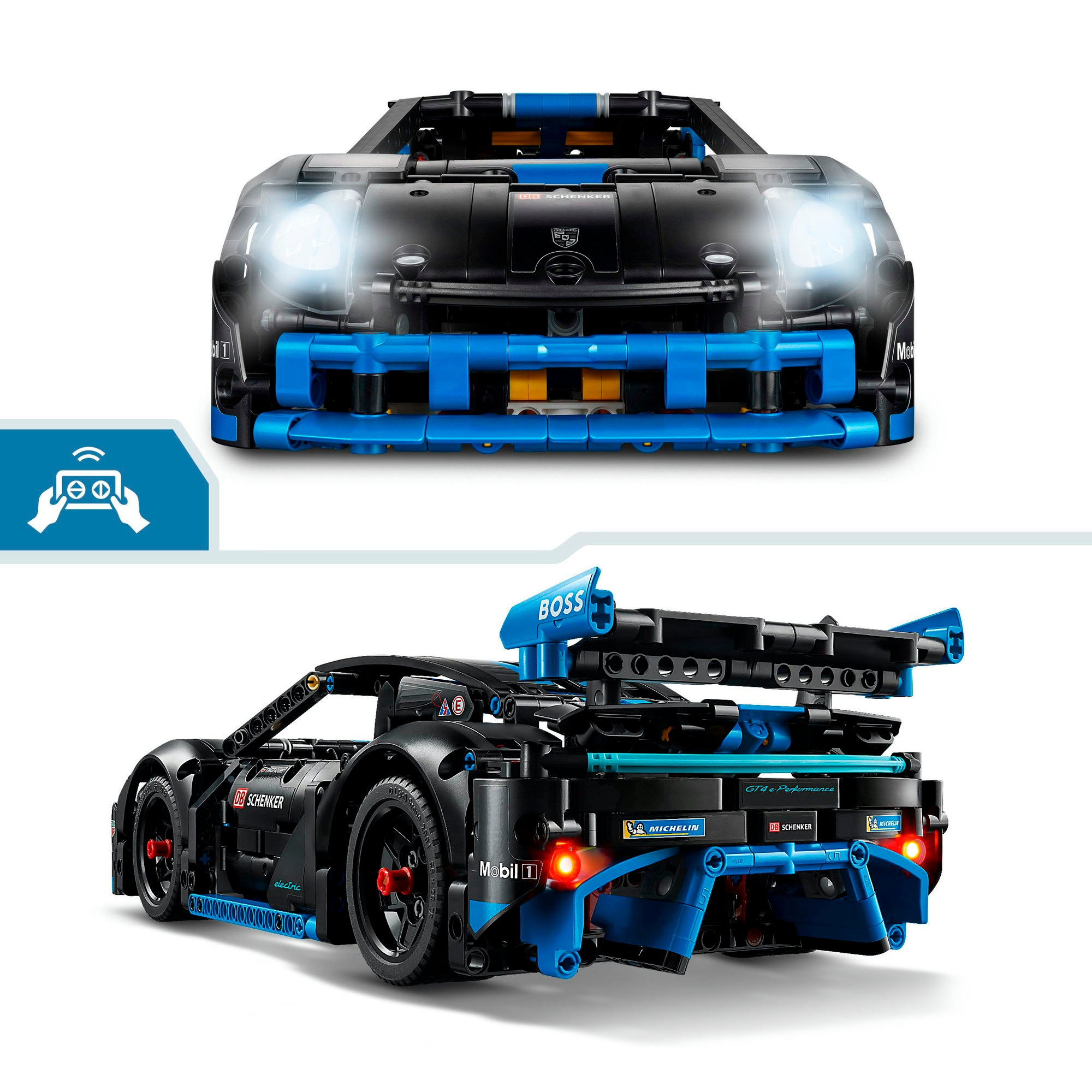 LEGO® Pions de construction »Porsche GT4 e-Performance Rennwagen (42176), LEGO Technic« Made in Europe
