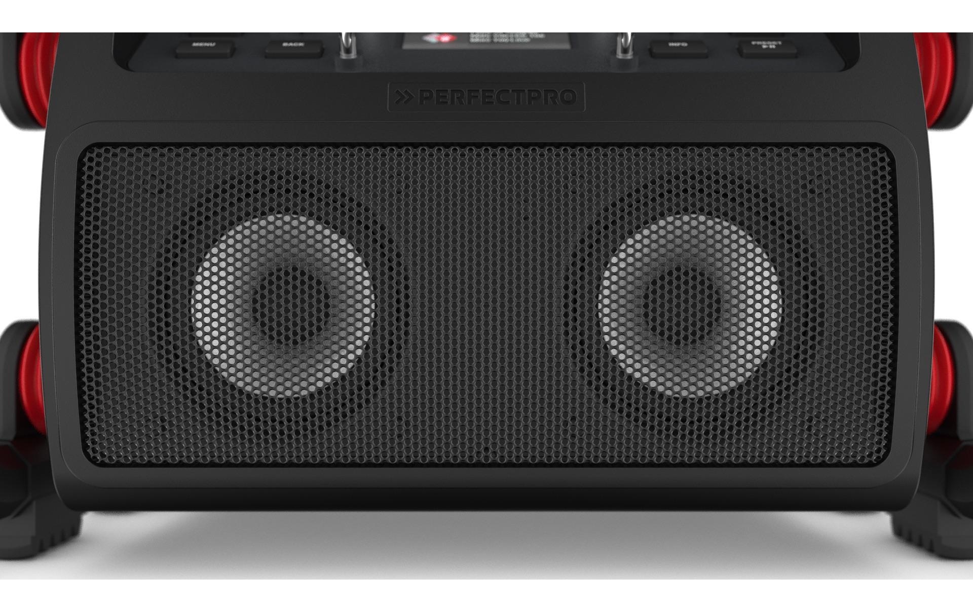 PerfectPro Baustellenradio »ROCKPRO« ( ) Display, Equalizer, MP3 Player, Powerbank, Senderspeicher