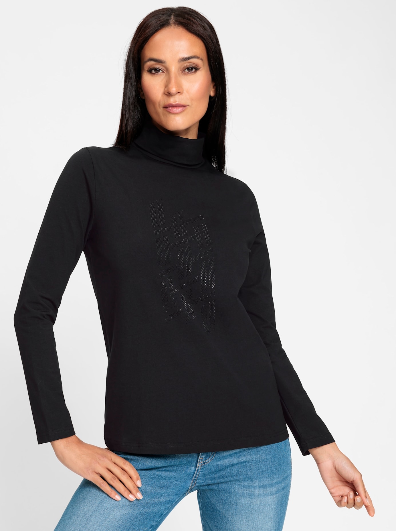 heine Langarmshirt »Rollkragen-Shirt«, (1 tlg.)