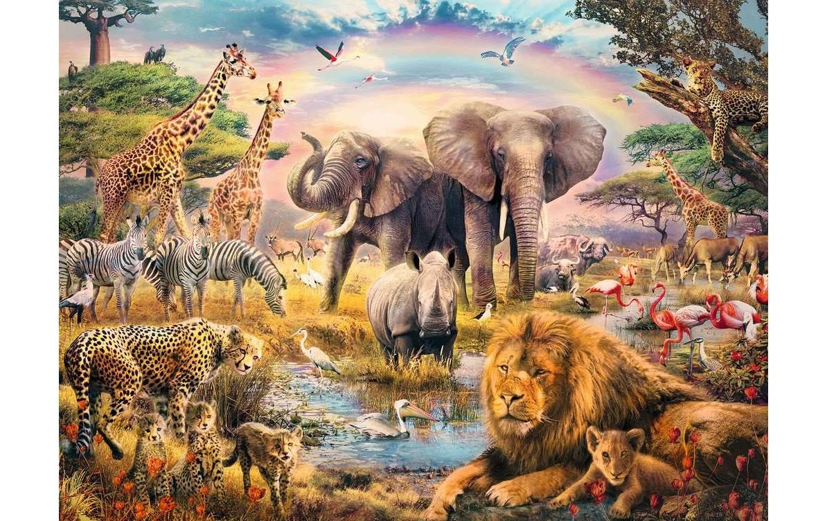 Ravensburger Puzzle »Afrikanische Savanne«, (100 tlg.)