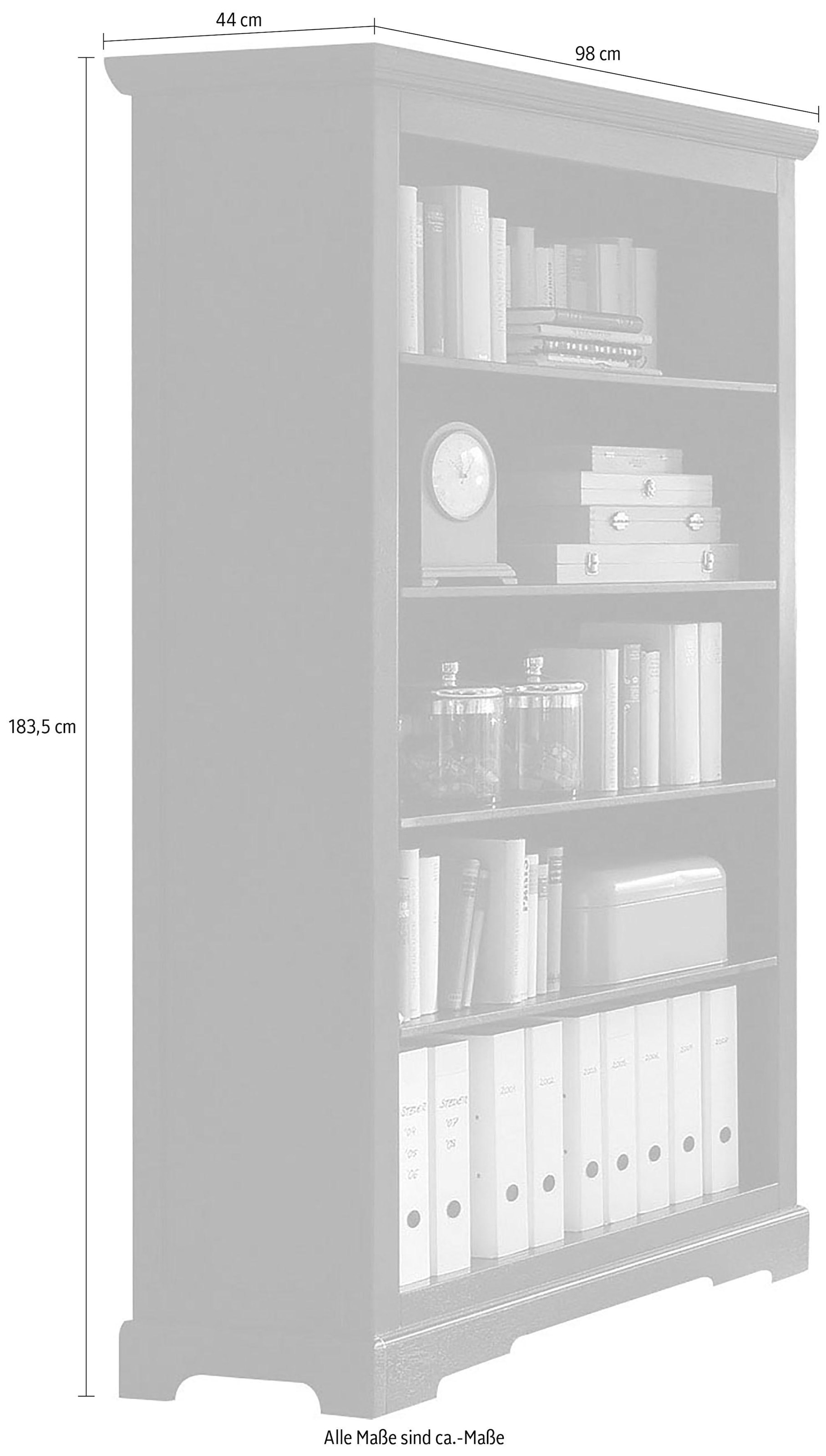 SIT Étagère à livres »Regal SAMBA – Massives Lodge‑Regal 98×183,5 cm aus Holz« Étagère Lodge massive en bois avec espace de rangement polyvalent