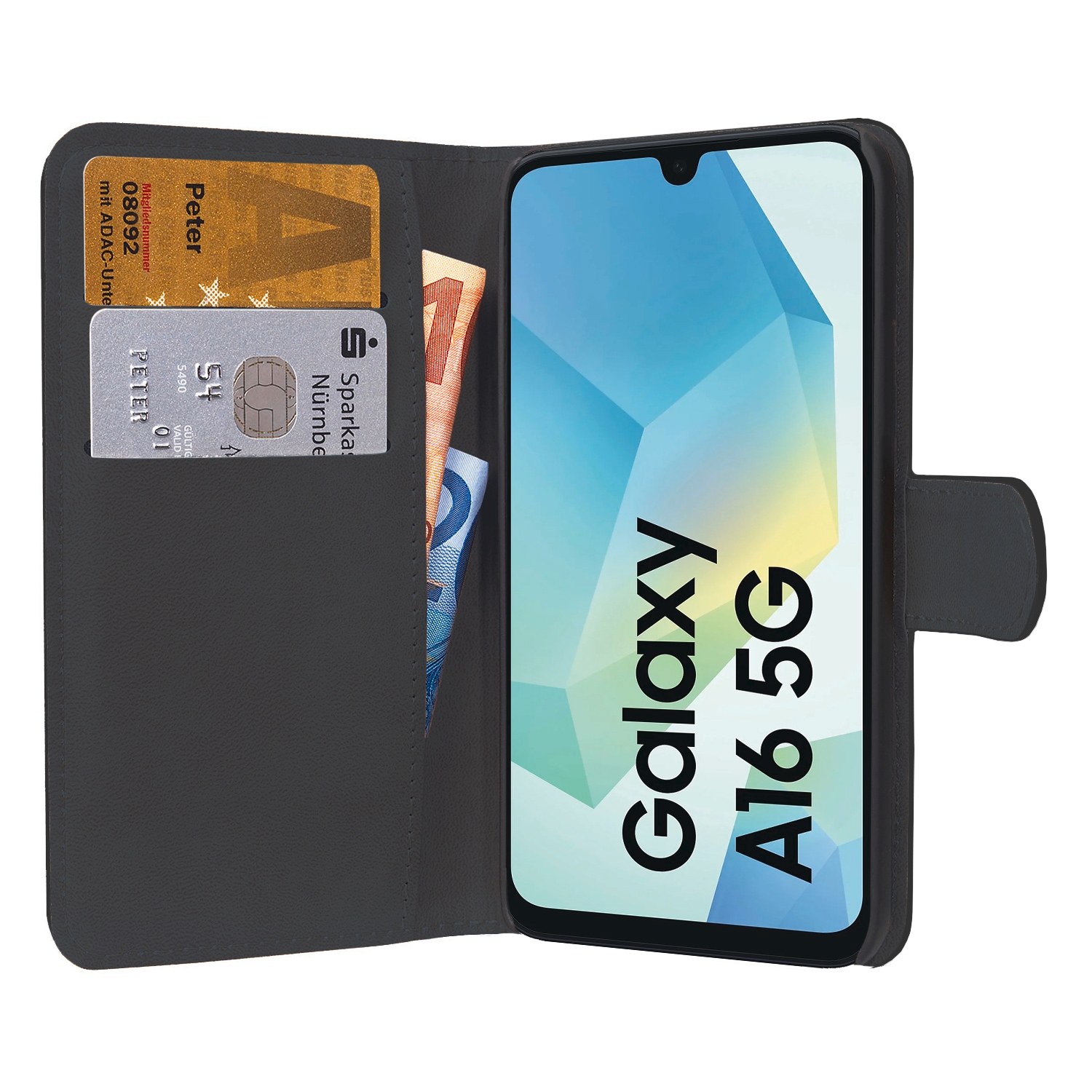 PEDEA Housse pour téléphone portable »Book Cover Classic für Samsung Galaxy A16 5G« Backcover, Schutzhülle, Handyschutzhülle, Case, Schutzcase, stossfest