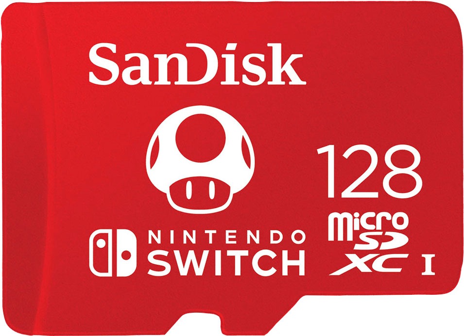 Image of Sandisk Speicherkarte "microSDXC für Nintendo Switch 128GB" (128 GB UHS Class 1 100 MB/s Lesegeschwindigkeit) U3/UHS-I/Cl.10/R100/W90