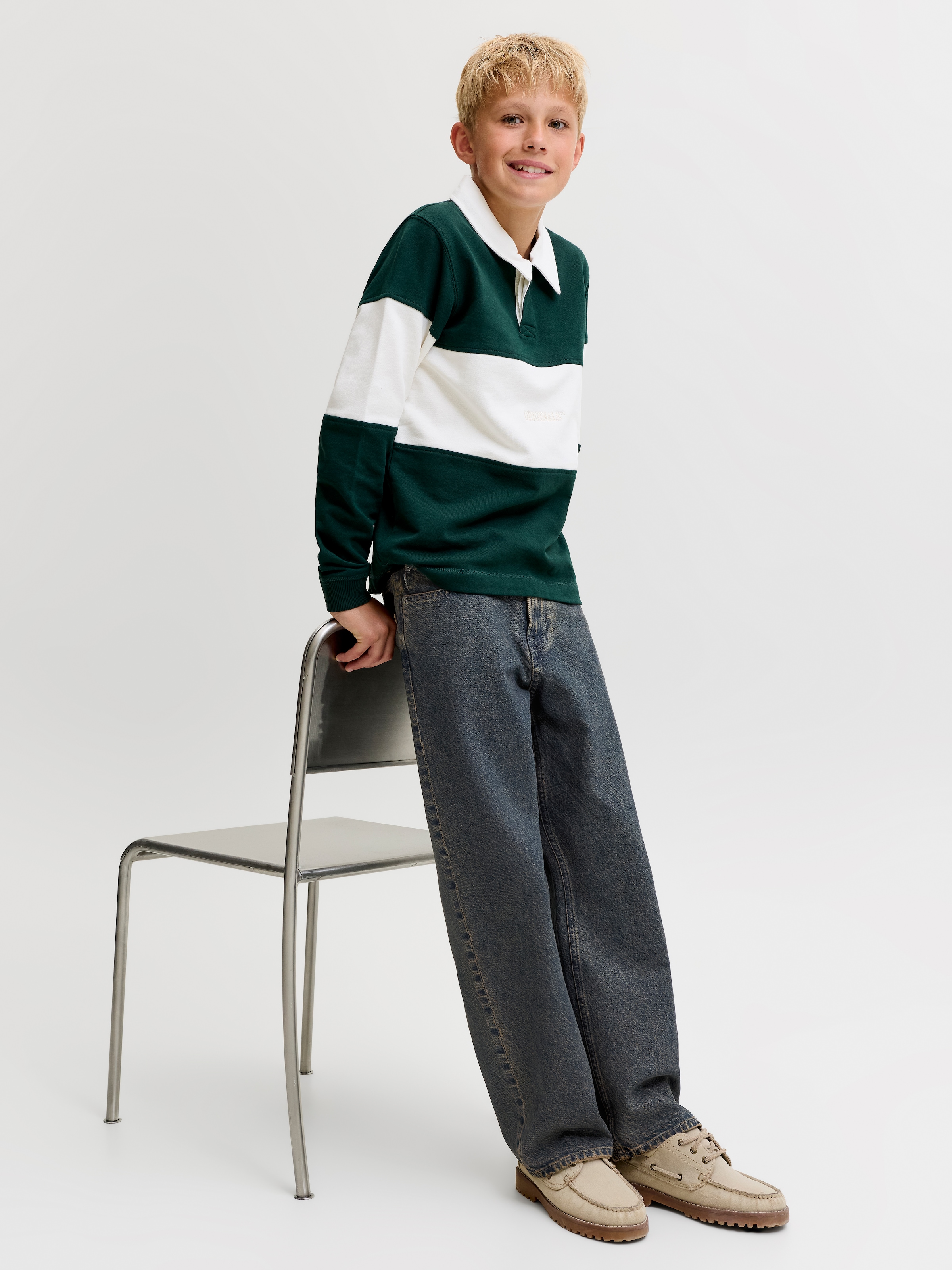 Jack & Jones Junior Relax-fit-Jeans »JJIALEX JJORIGINAL SQ 429 SN JNR« Baumwolle, relaxed fit