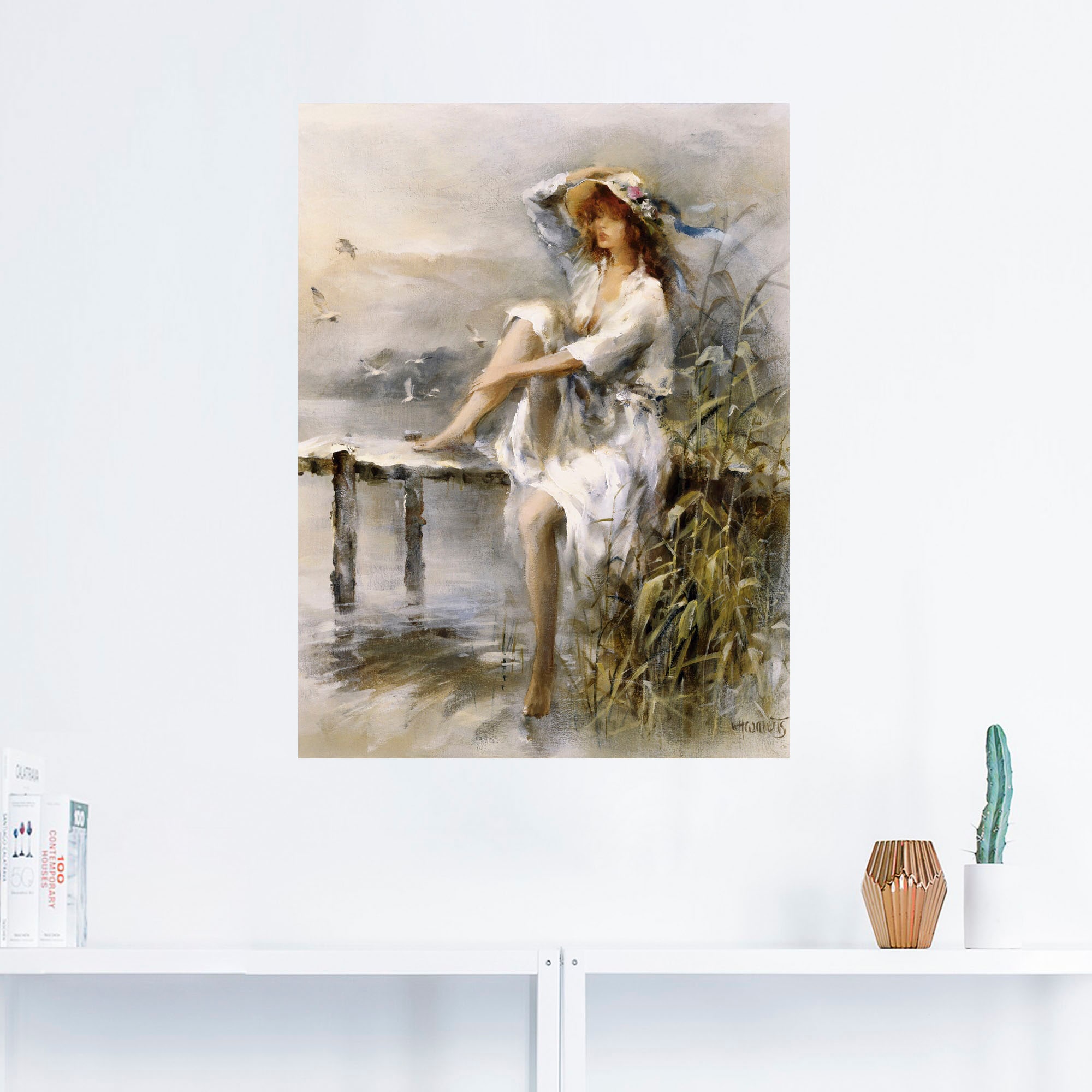 Artland Wandbild »Wasserseite«, Frau, (1 St.), als Leinwandbild, Poster, Wandaufkleber in verschied. Grössen
