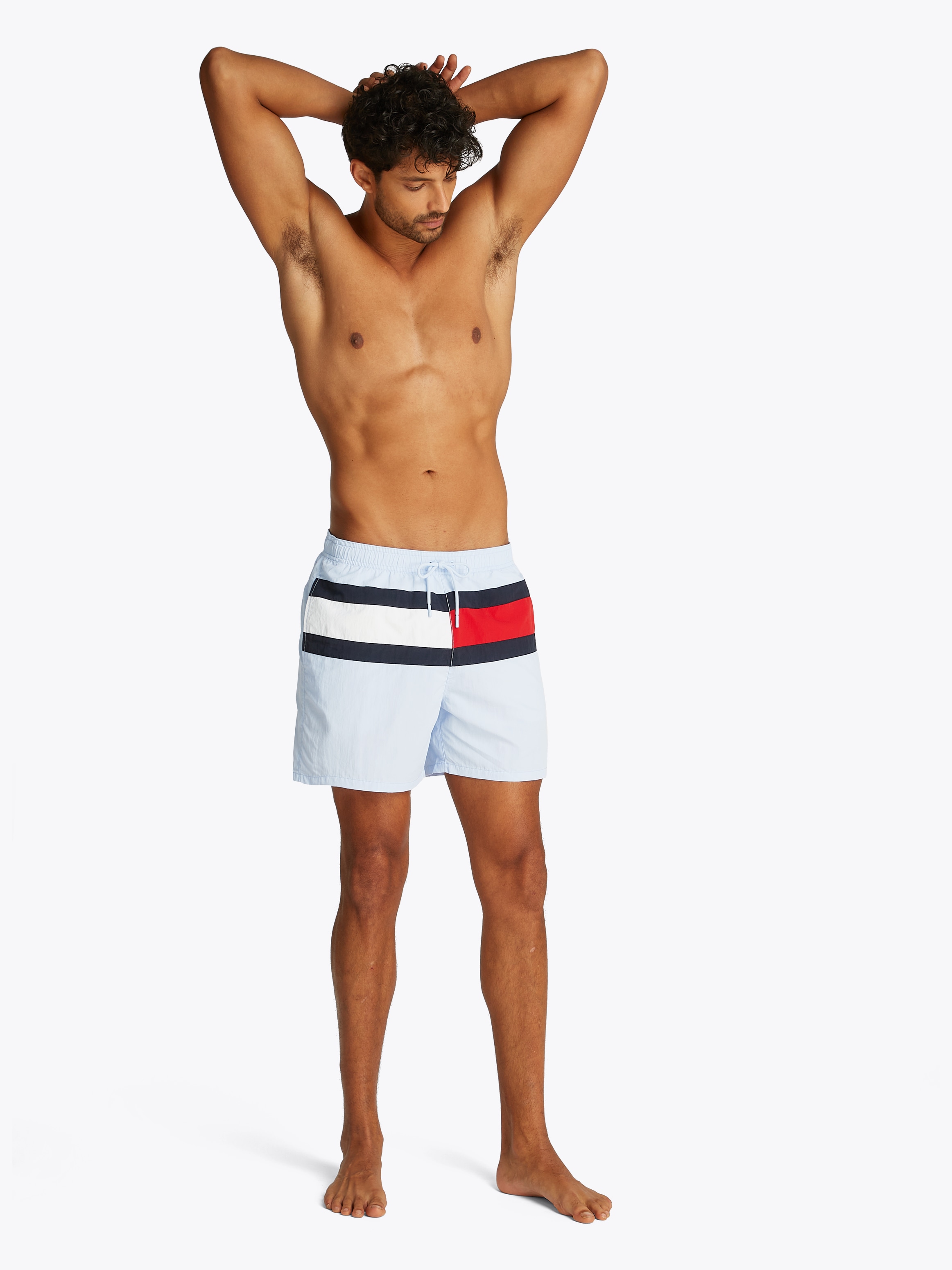 Tommy Hilfiger Swimwear Badeshorts »MEDIUM DRAWSTRING«, mit grossem Logo