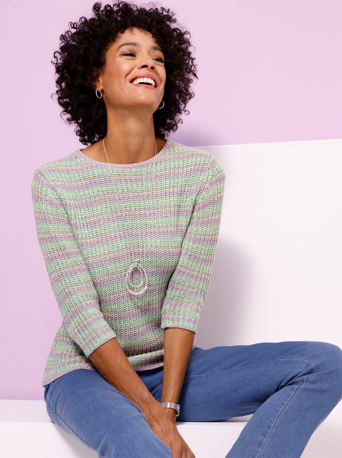 Image of Strickpullover "3/4-Arm-Pullover"