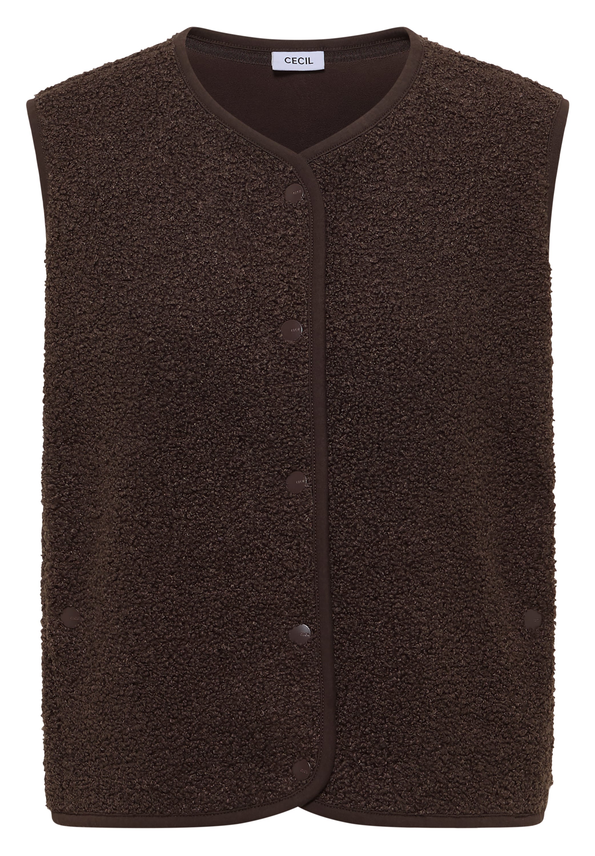 Cecil Fellweste »Curly fake Wool« in Woll-Optik