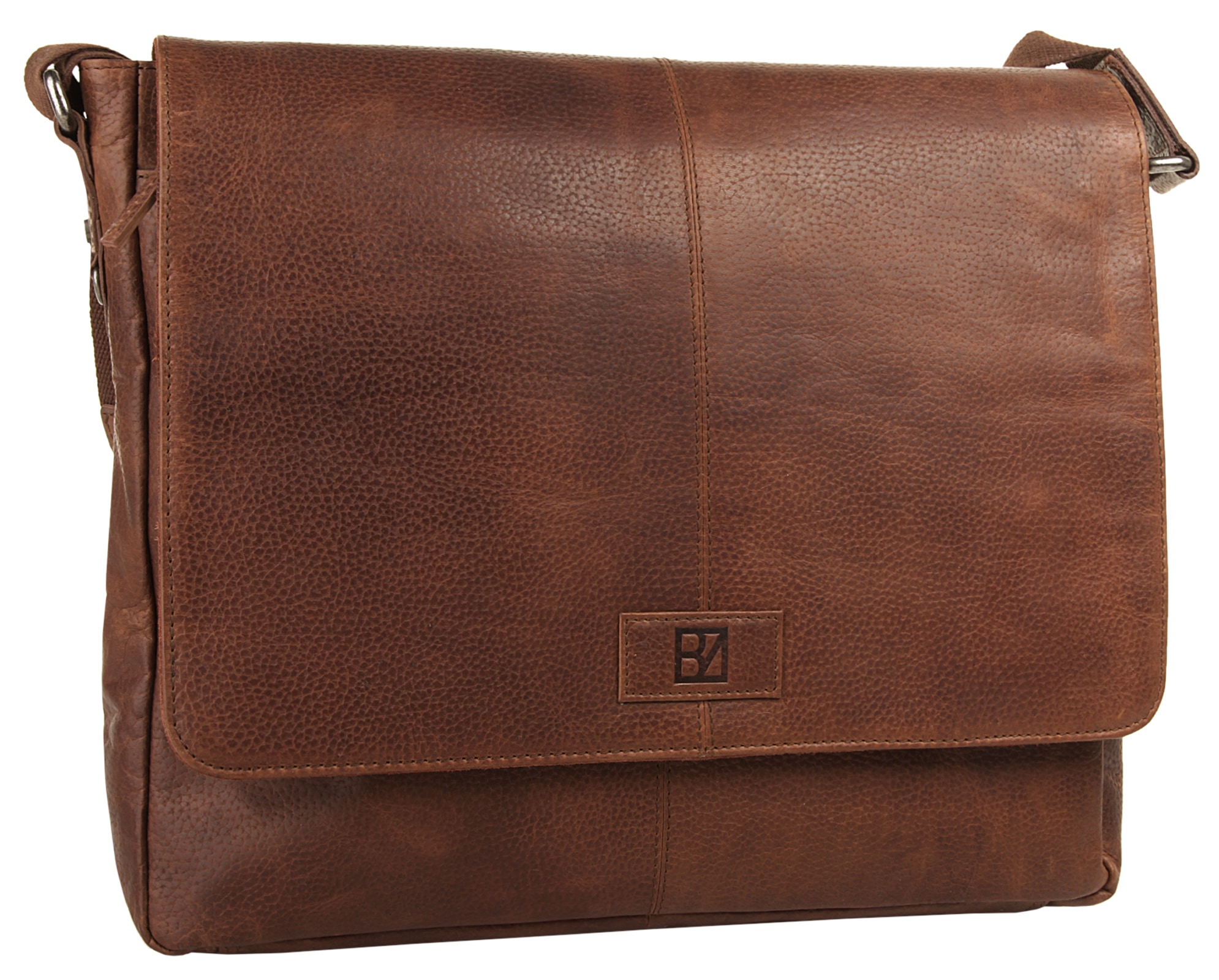 BODENSCHATZ Messenger Bag, echt Leder