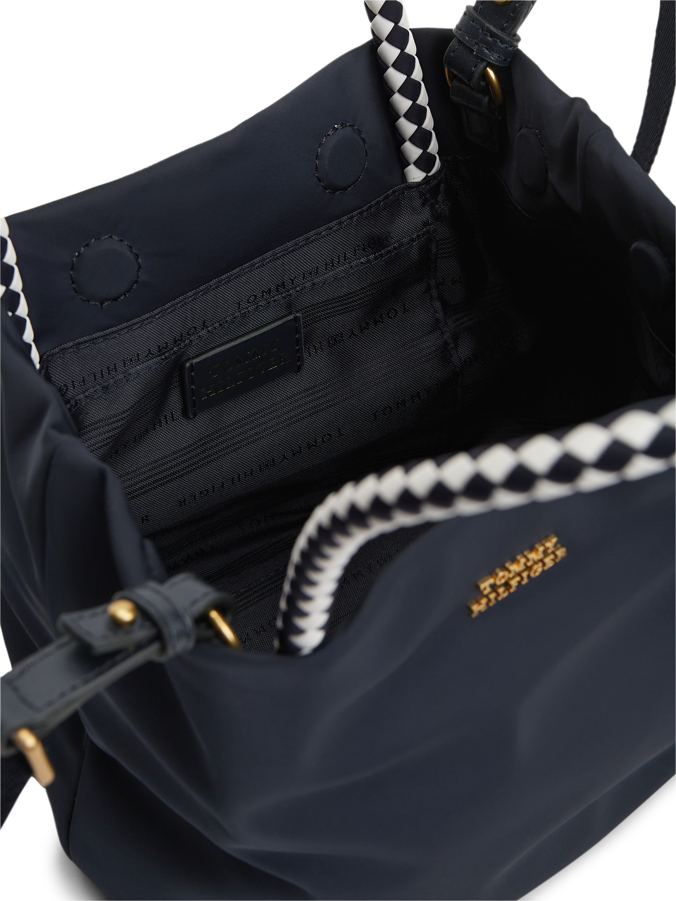 Tommy Hilfiger »TH MARINA BUCKET NYLON« Sac fourre-tout femme, sac bandoulière, sac à épaule avec logo