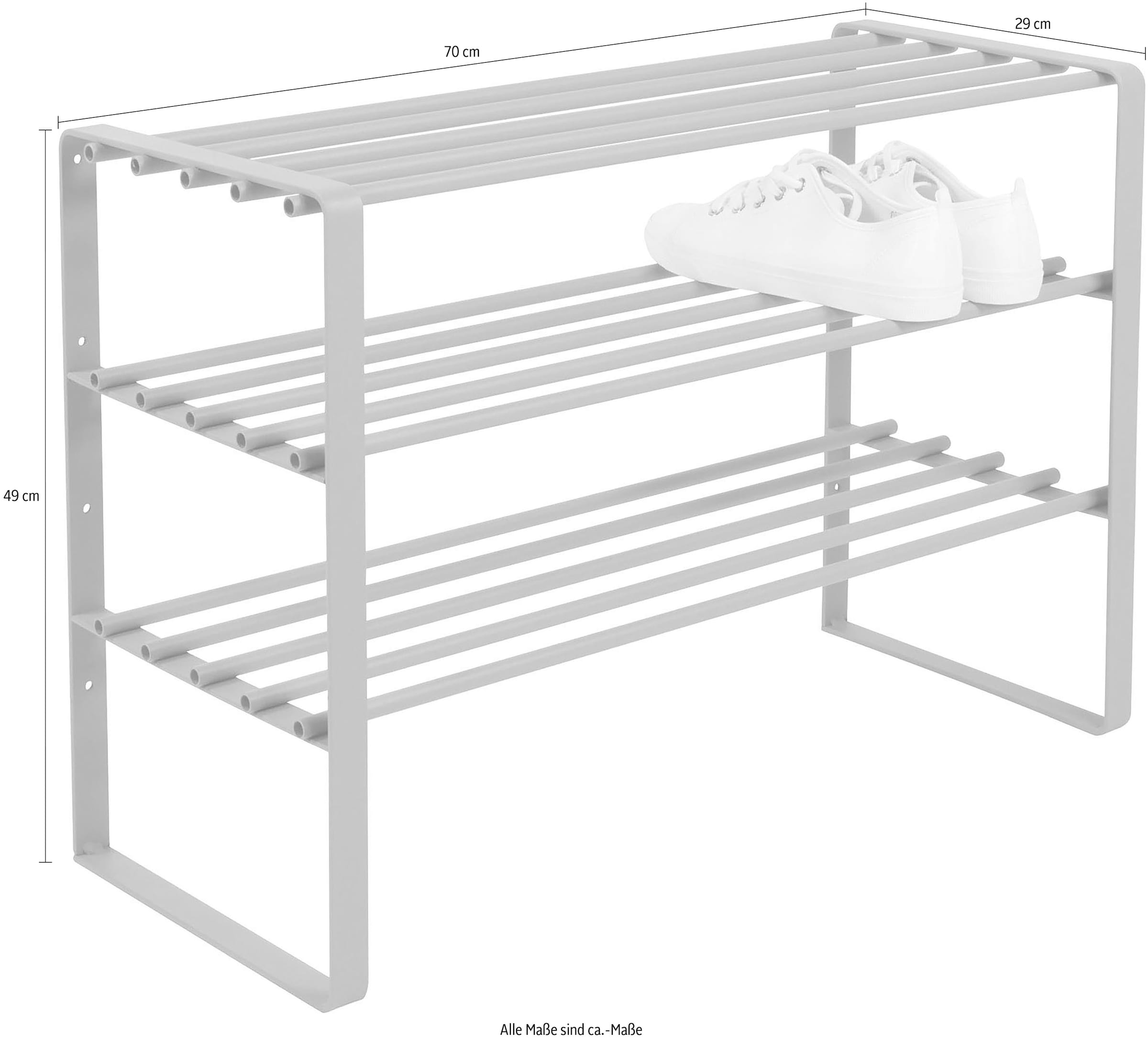 Spinder Design Étagère à chaussures »REX« 1 cuis tlg. Étagère en acier, largeur au choix 70 cm ou 100 cm