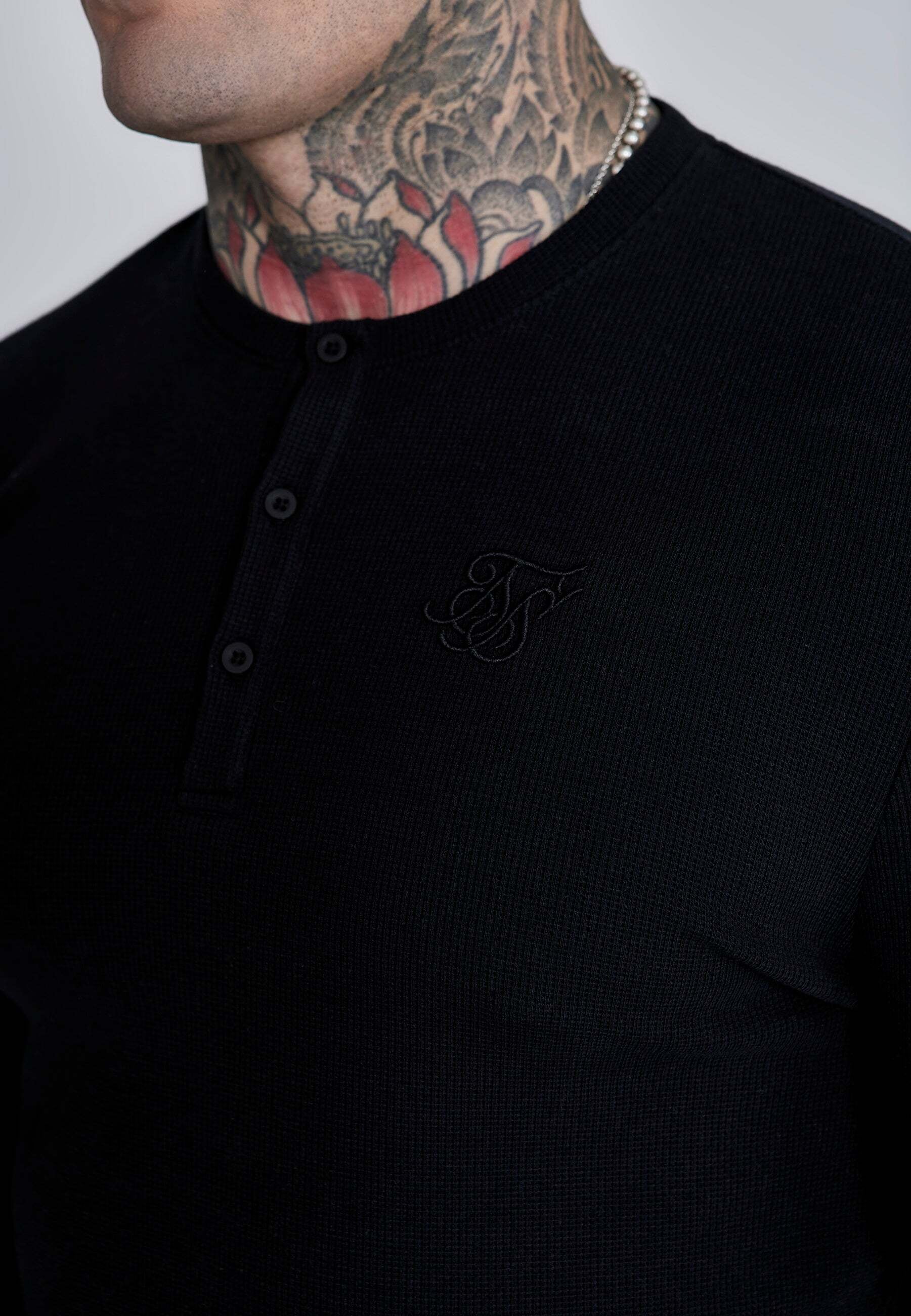 Siksilk T-shirt »Siksilk T-Shirt Henley T-Shirt«