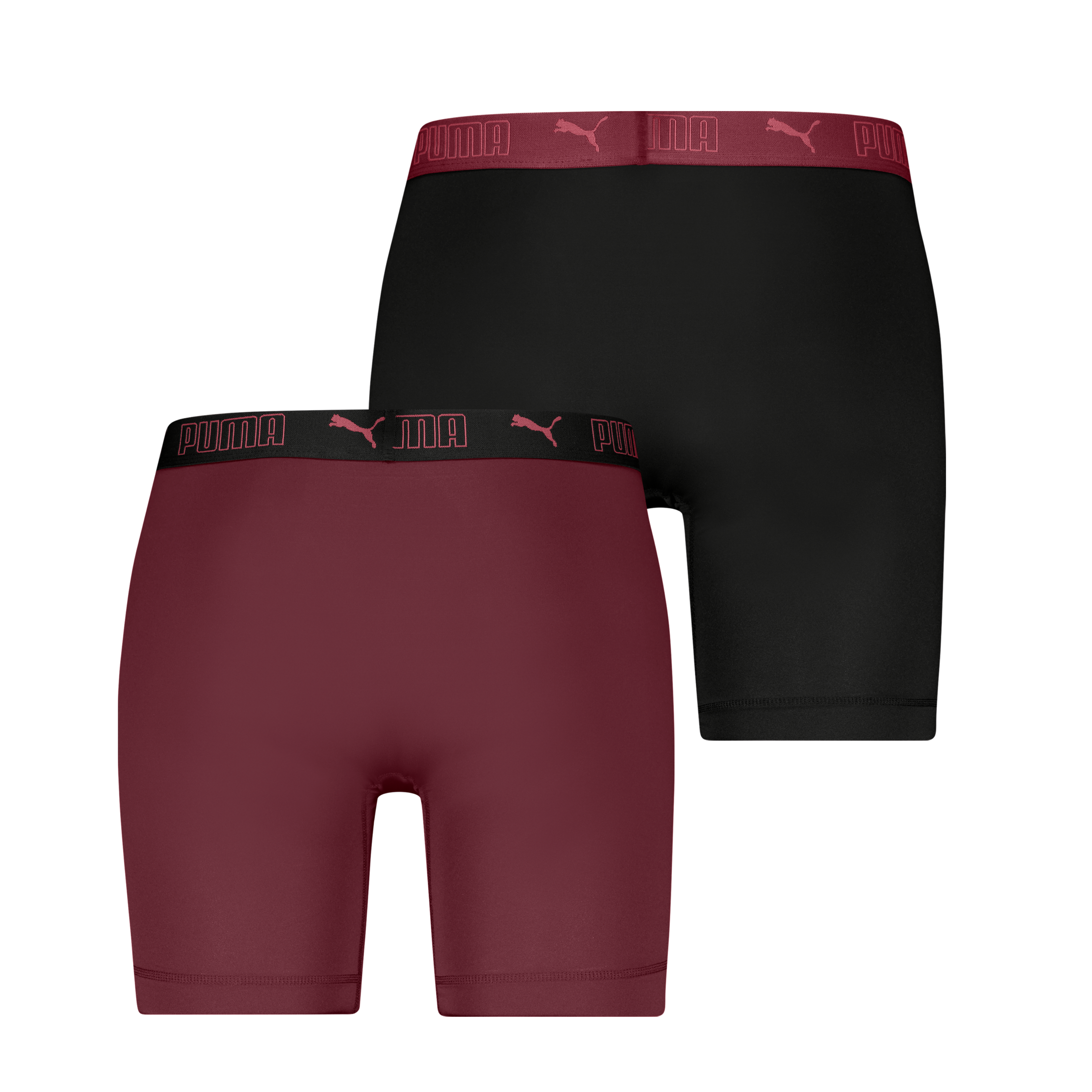 PUMA Boxershorts »PUMA MEN SPORT MICROFIBER LONG BOXERS 2P«, (Packung, 2er Pack), mit Logo-Bund