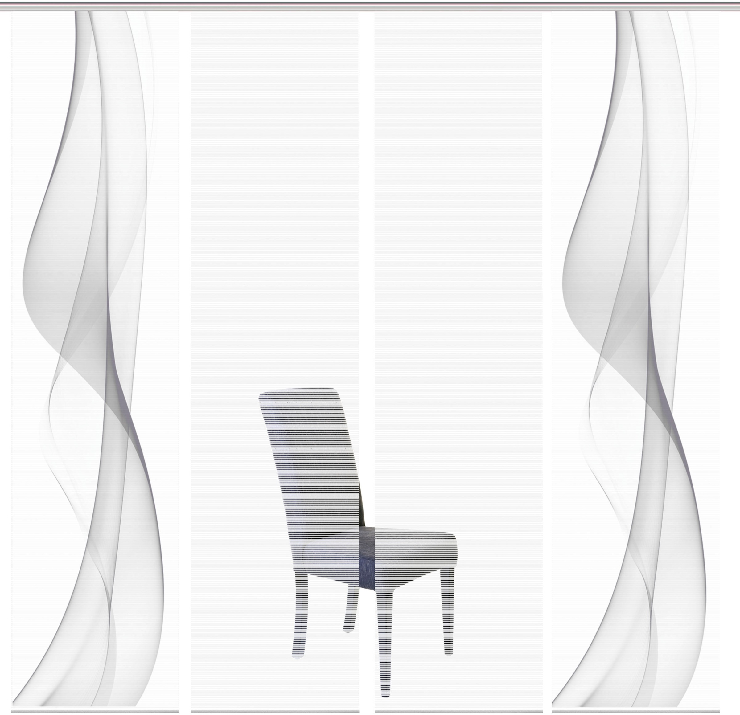 Image of Vision S Schiebegardine »WELARIO 4er SET«, (4 St.), Bambus-Optik, Digital bedruckt bei Ackermann Versand Schweiz