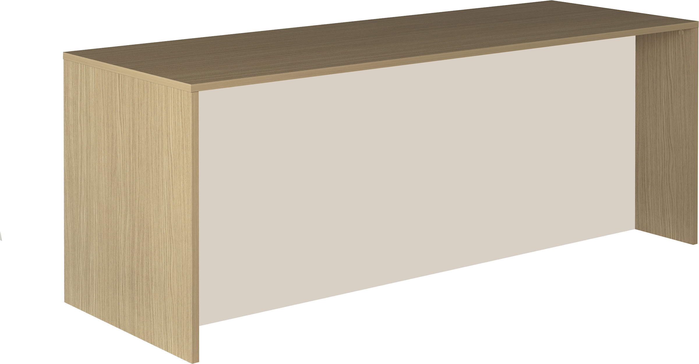 KOCHSTATION Ilot de cuisine »KS-Luna« largeur 225 cm, 4 portes, 8 compartiments intérieurs, 4 places assises, portes amorties