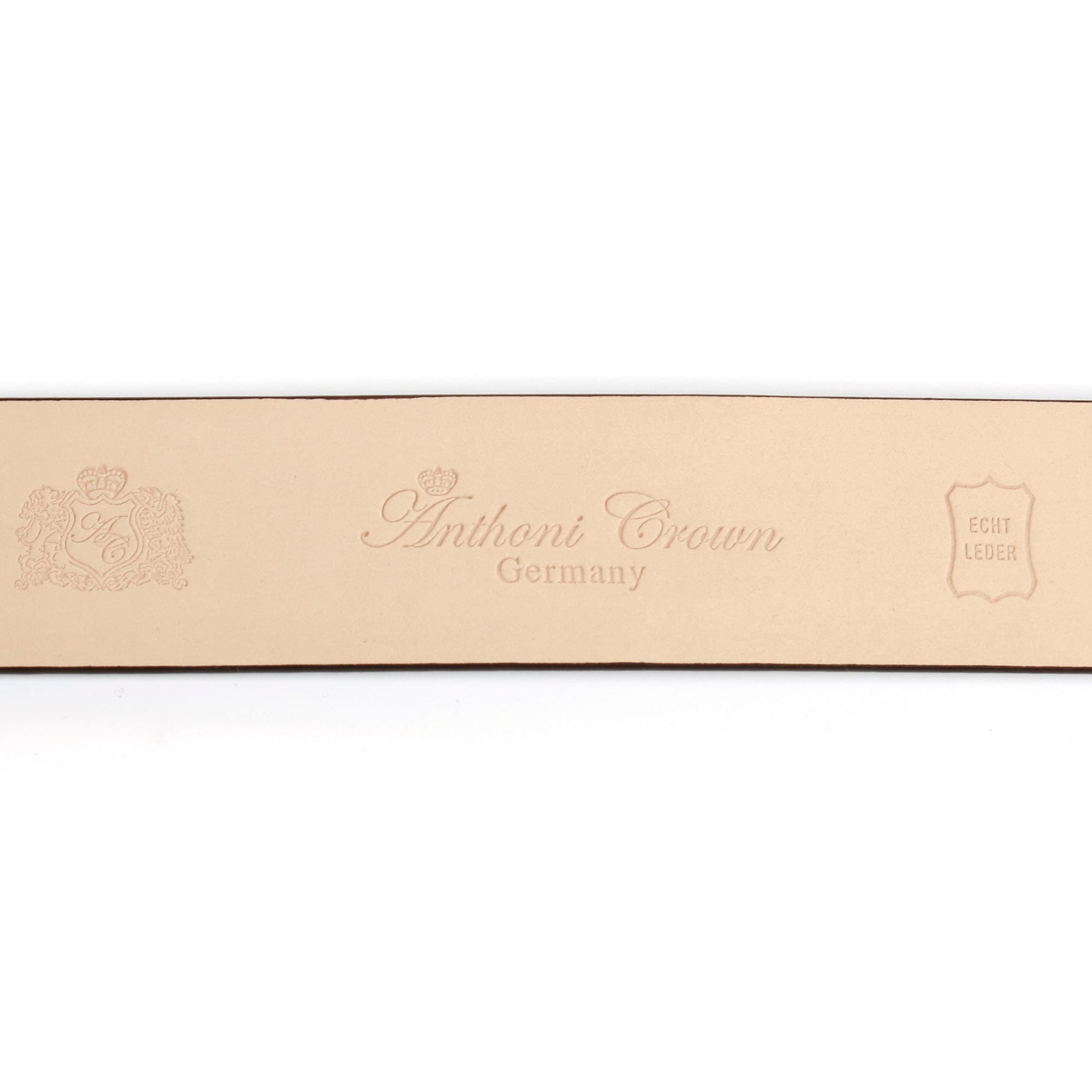 ♕ Anthoni Crown Ledergürtel, Kronen-Kreuz drehendem Koppelschliesse mit und bestellen versandkostenfrei natursilberfarbener