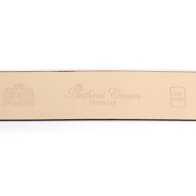 ♕ Anthoni Crown Ledergürtel, mit natursilberfarbener Koppelschliesse und  drehendem Kronen-Kreuz versandkostenfrei bestellen