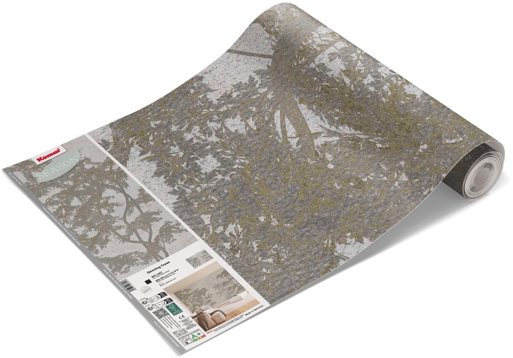 Komar Fototapete »Vlies Fototapete - Dancing Trees - Grösse 350 x 250 cm« Motiv | bedruckt glatt