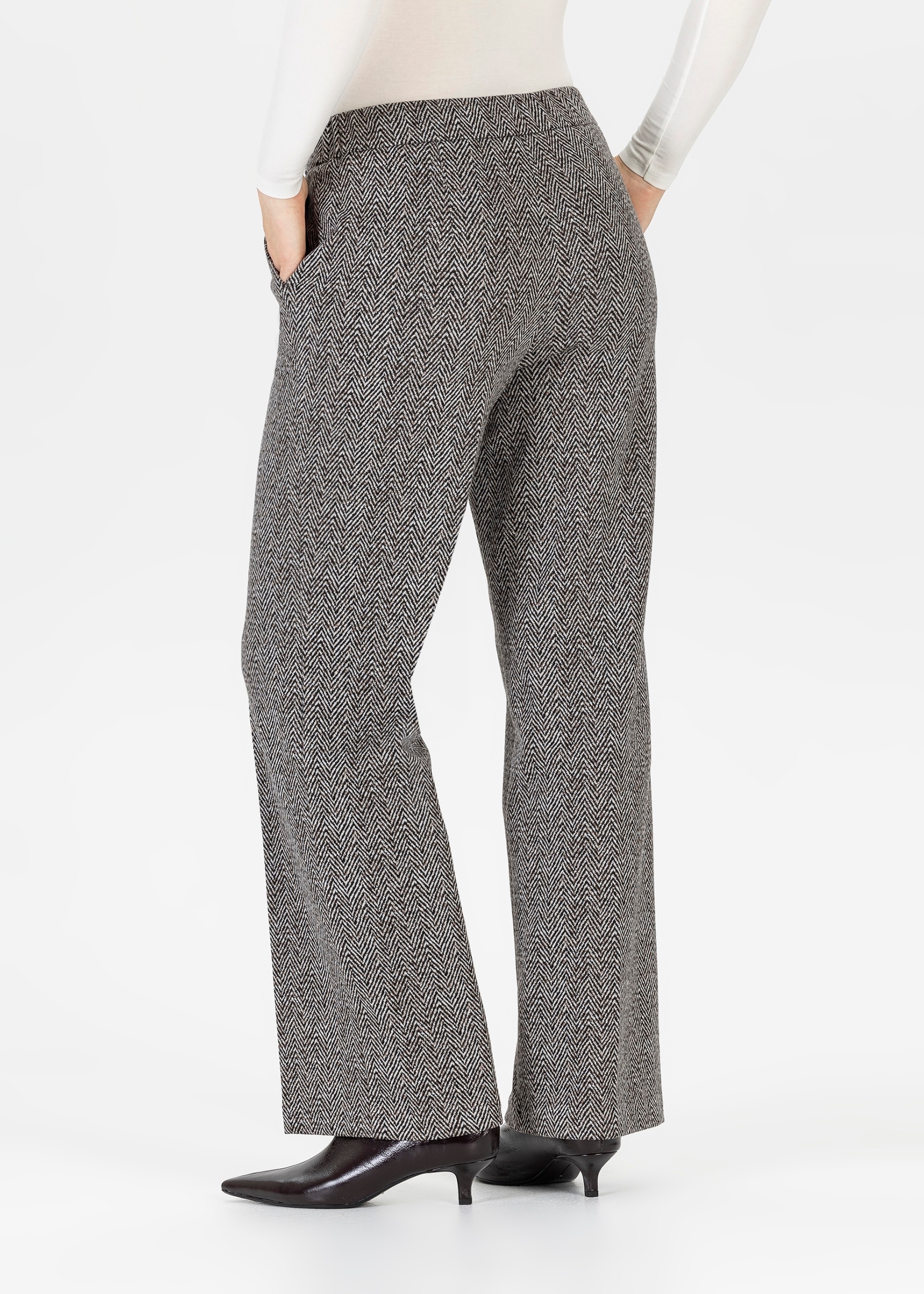 Stehmann Stoffhose »Flanna«  mit Fischgrätmuster