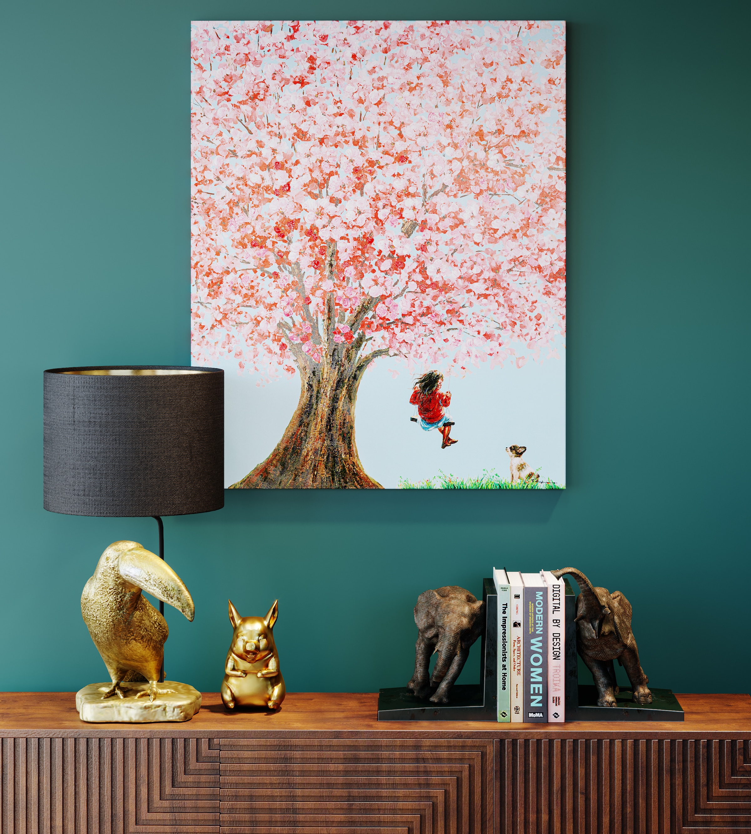 Kare Design Serre-livres »Elephants 42« aus Polyresin