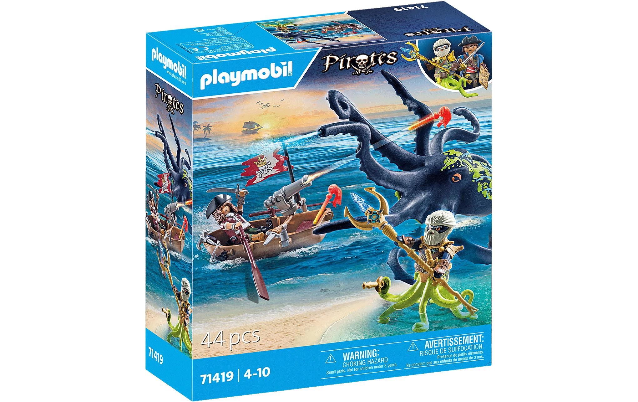 Image of Playmobil Spielbausteine "Pirates Kampf gegen den Riesenoktopus 71419"
