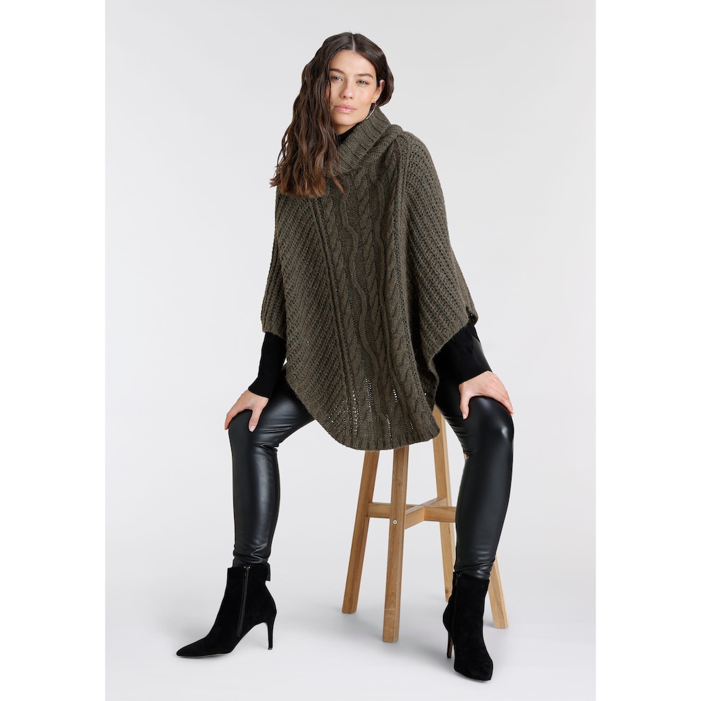 Laura Scott XXL-Schal, Strickponcho