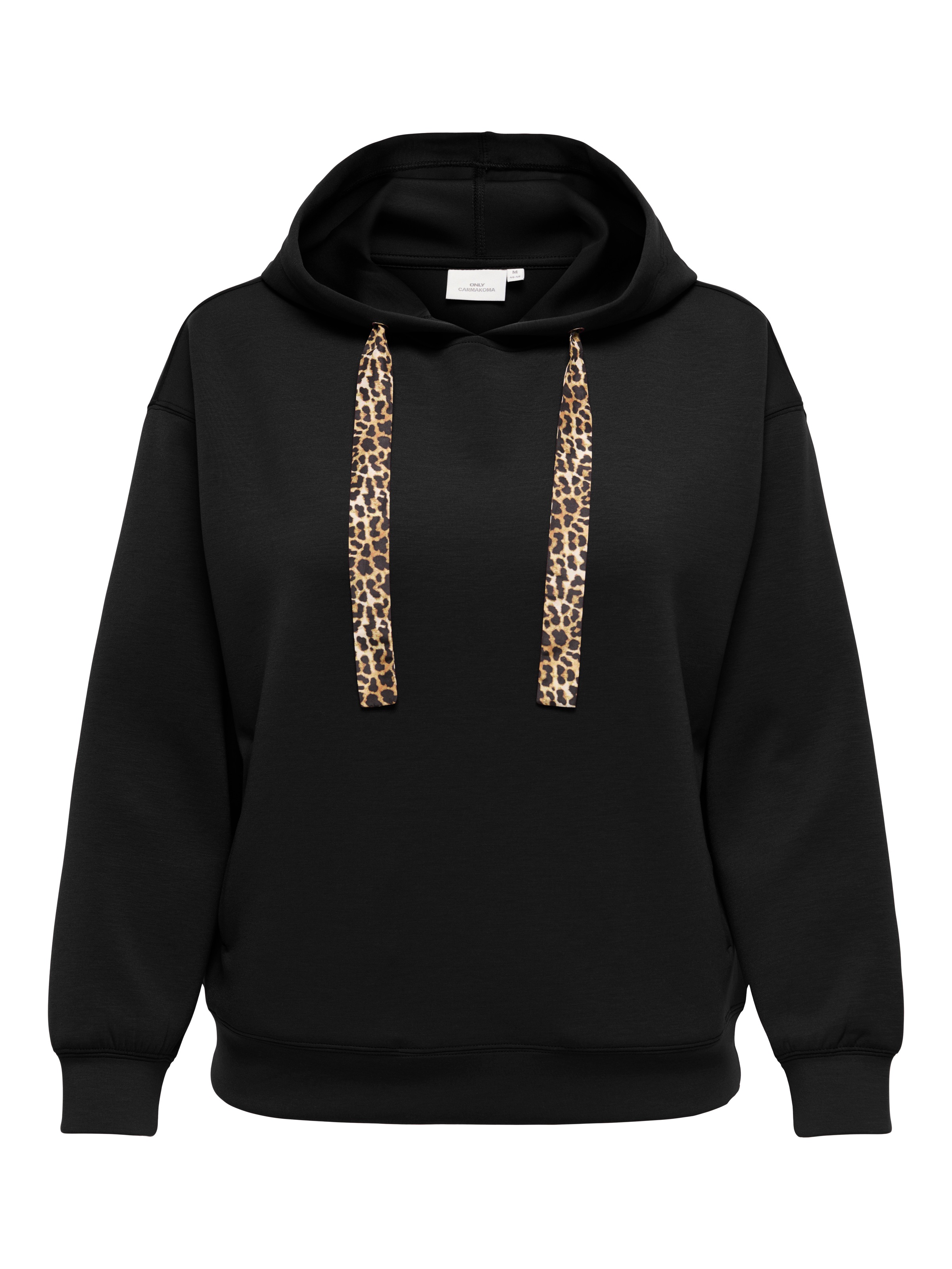 ONLY CARMAKOMA Kapuzensweatshirt »CARALINA LIFE LEO DETAIL HOOD BOX JRS«