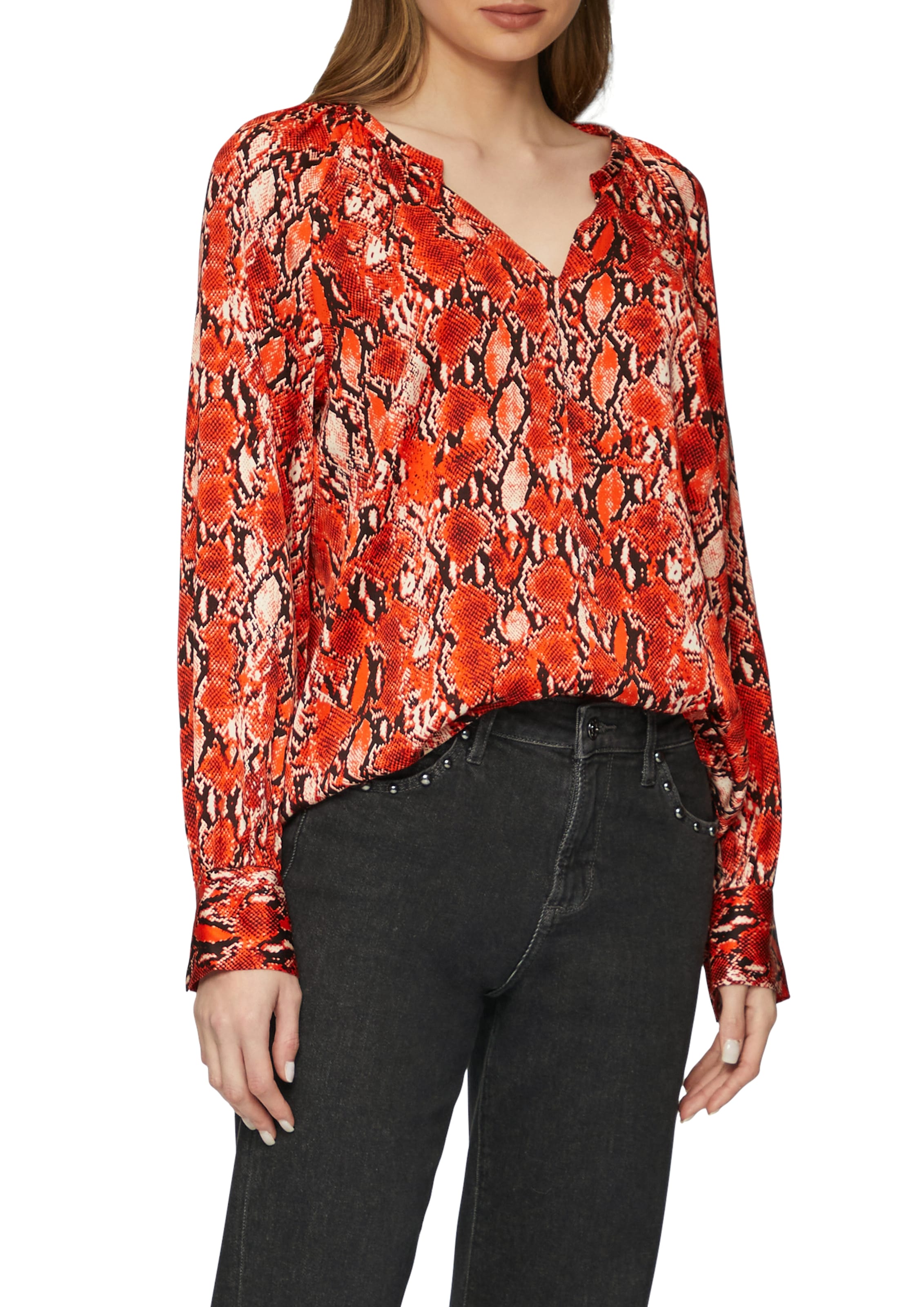 s.Oliver Blouse à manches longues avec imprimé intégral