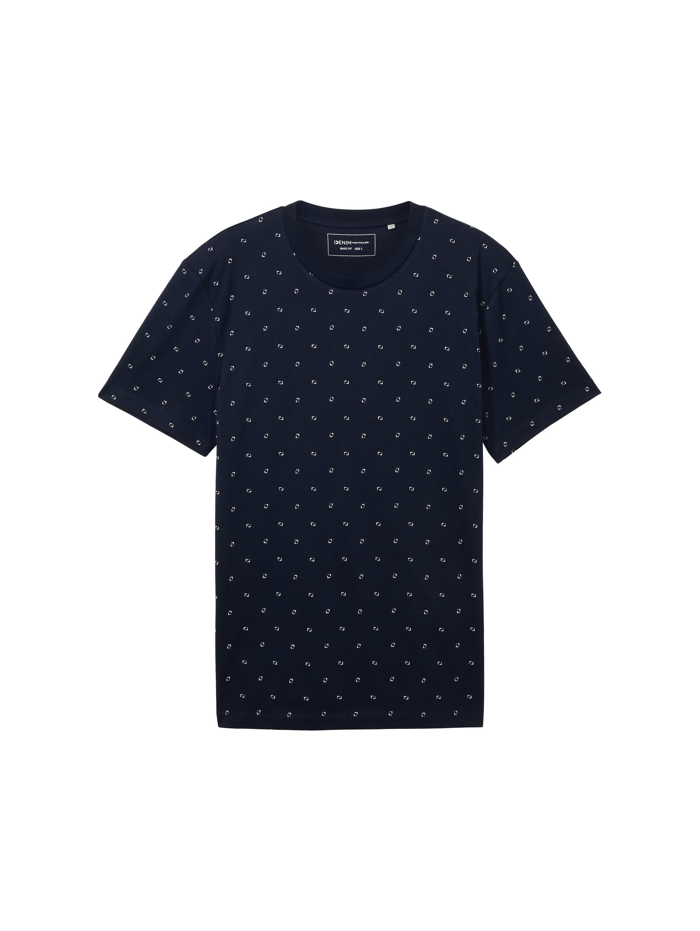 TOM TAILOR Denim Rundhalsshirt, mit Minimal-Print