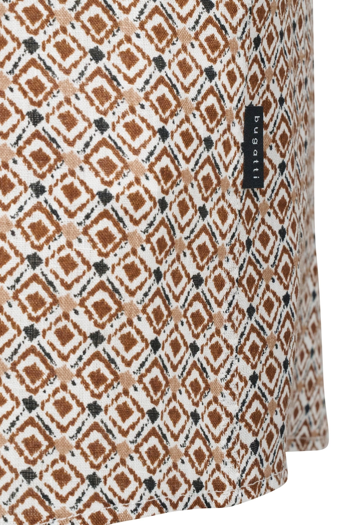 bugatti Chemise à manches courtes aus Leinen