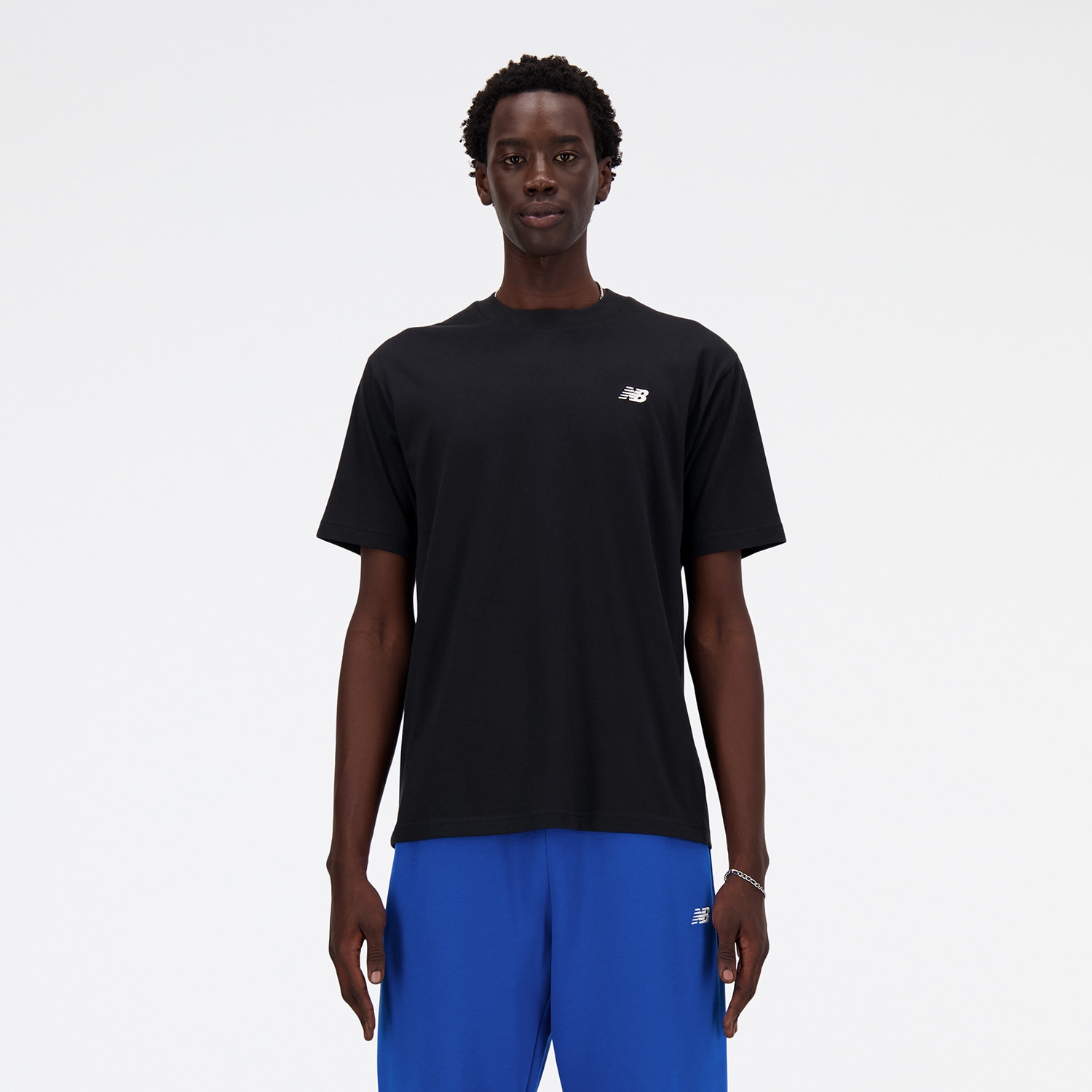 Image of New Balance T-Shirt "SPORT ESSENTIALS COTTON T-SHIRT" entspannte Passform, Kurzarm, aus Baumwolle, Rundhalsausschnitt