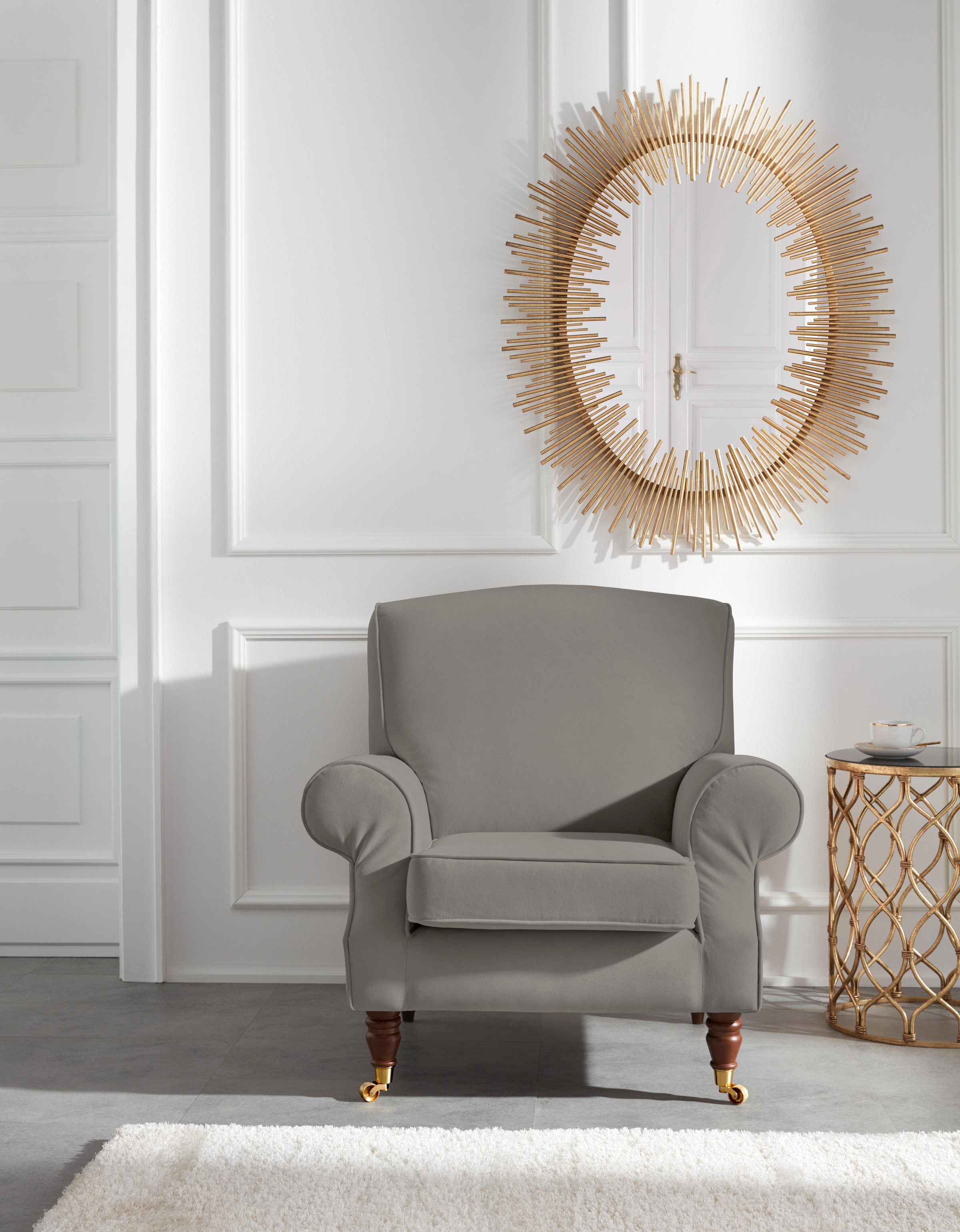 Image of Home affaire Sessel "Rennes" in Samtoptik oder Baumwoll-Mix