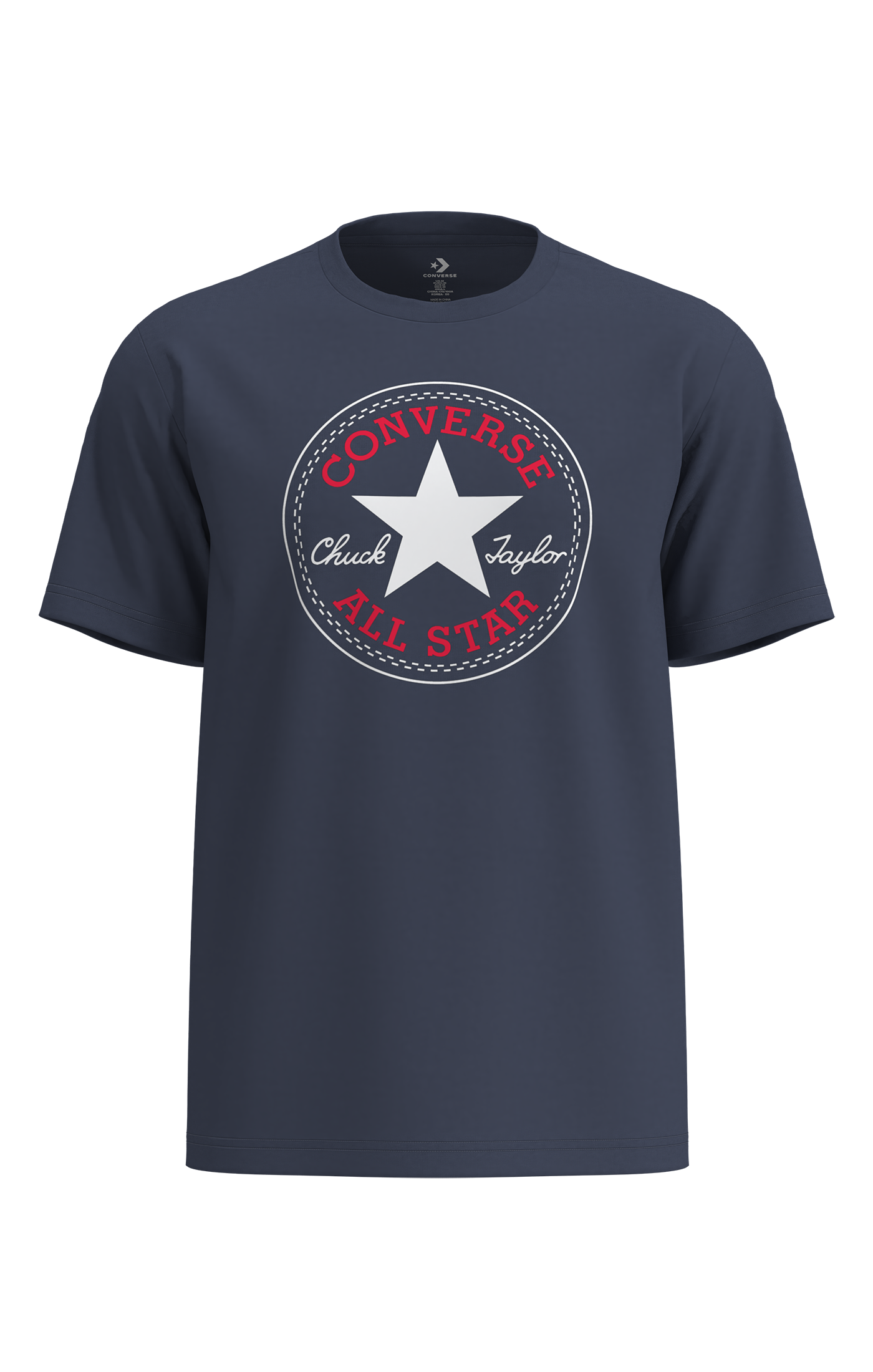 Converse T-Shirt »CHUCK LOGO TEE« mit Rundhalsausschnitt, aus Baumwolle, normale Länge