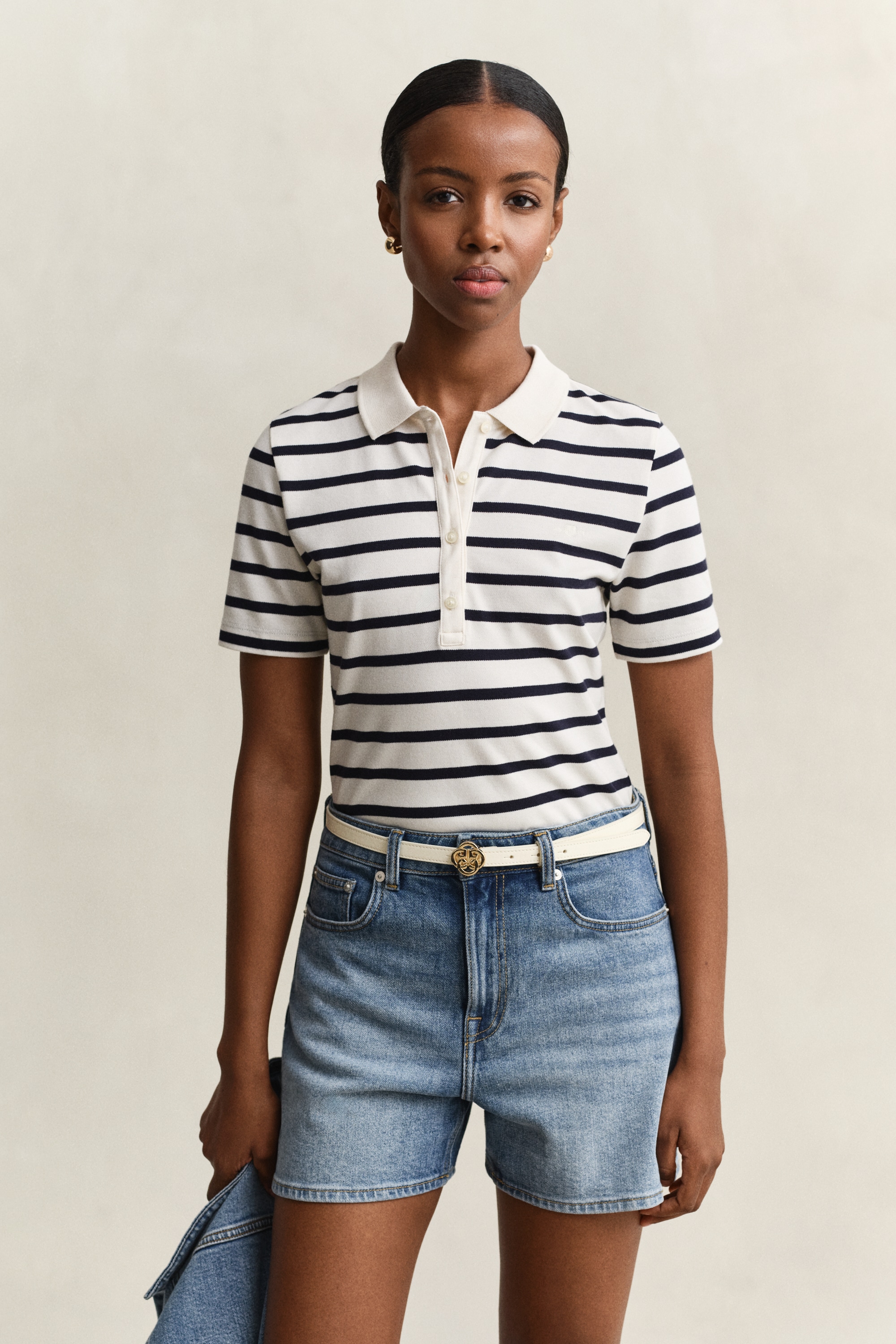 Gant Polo »SLIM STRIPED« coupe slim avec col polo