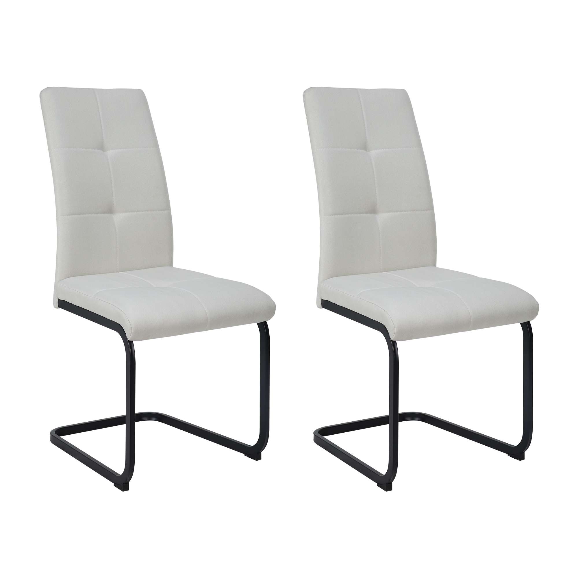 GOODproduct Esszimmerstuhl »Calgoty« () 2 Stk.Freischwinger, gepolsterte Rückenlehne und Sitzfläche, Sitzhöhe 48 cm