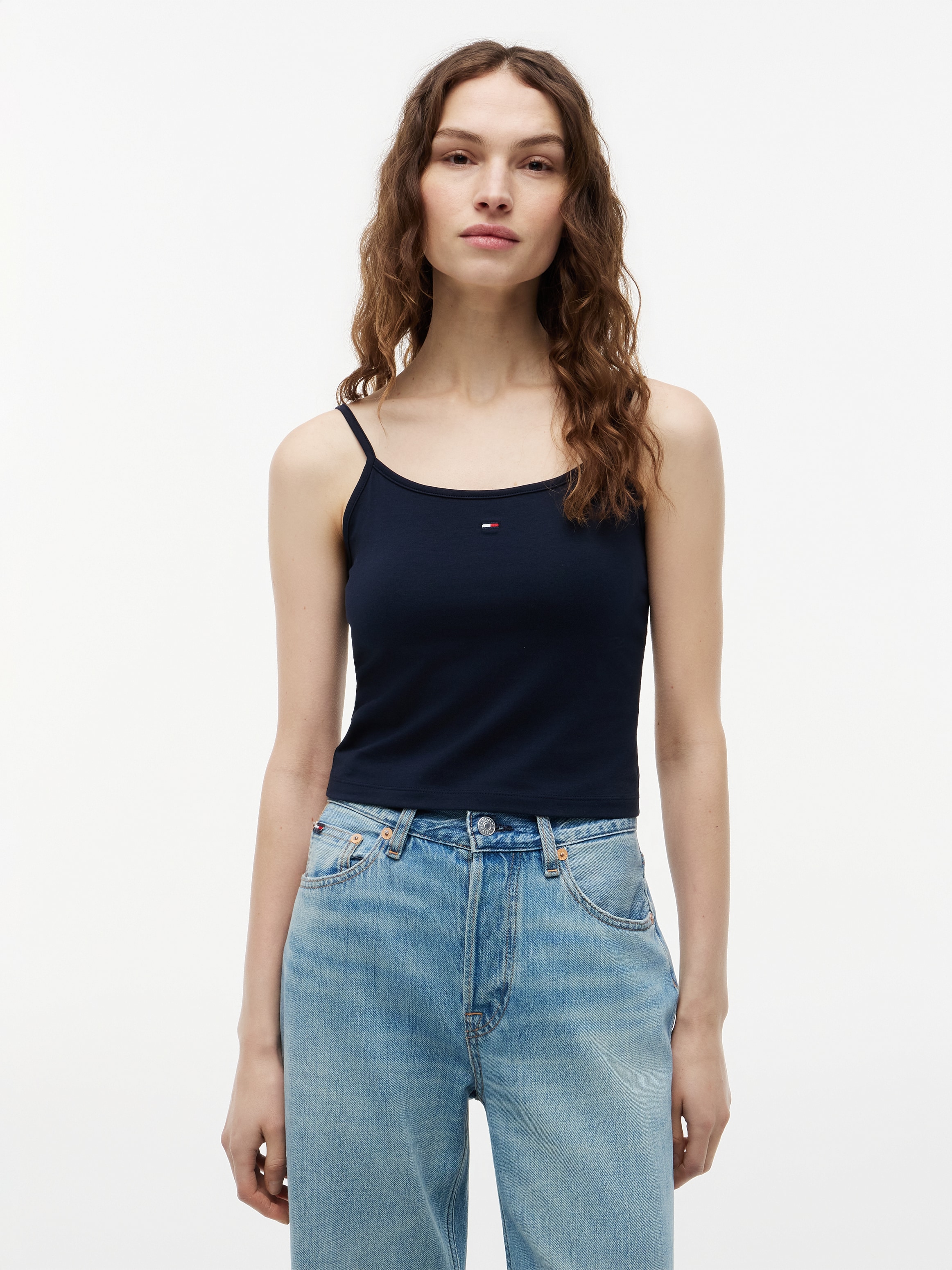 Tommy Jeans Tanktop »TJW 2PACK ESSENTIAL STRAP TOP« Packung, 2er-Pack, 2 tlg. mit Logo-Flag