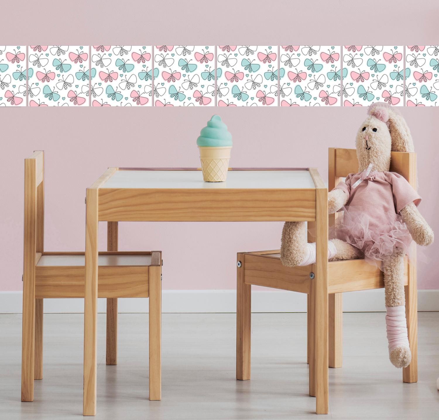 queence Fliesenaufkleber »Schmetterlinge« Stickerfliesen, selbstklebend, Sticker, 12er Set