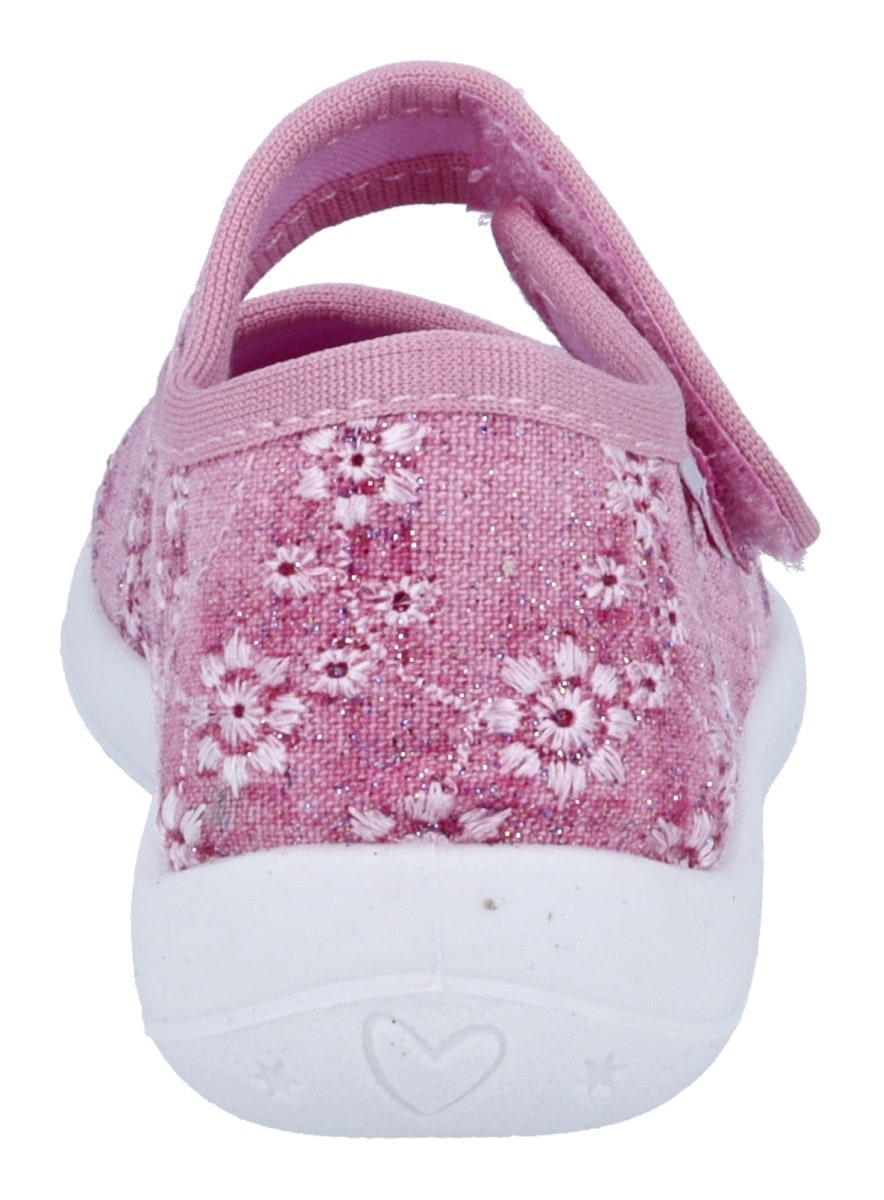 Richter Hausschuh »Mia«  Klettschuh, Kindergartenschuh, mit Label, Grössenschablone zum Download