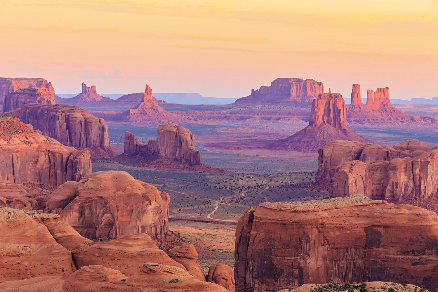 Image of Papermoon Fototapete "Hunts Mesa Sunrise" glatt