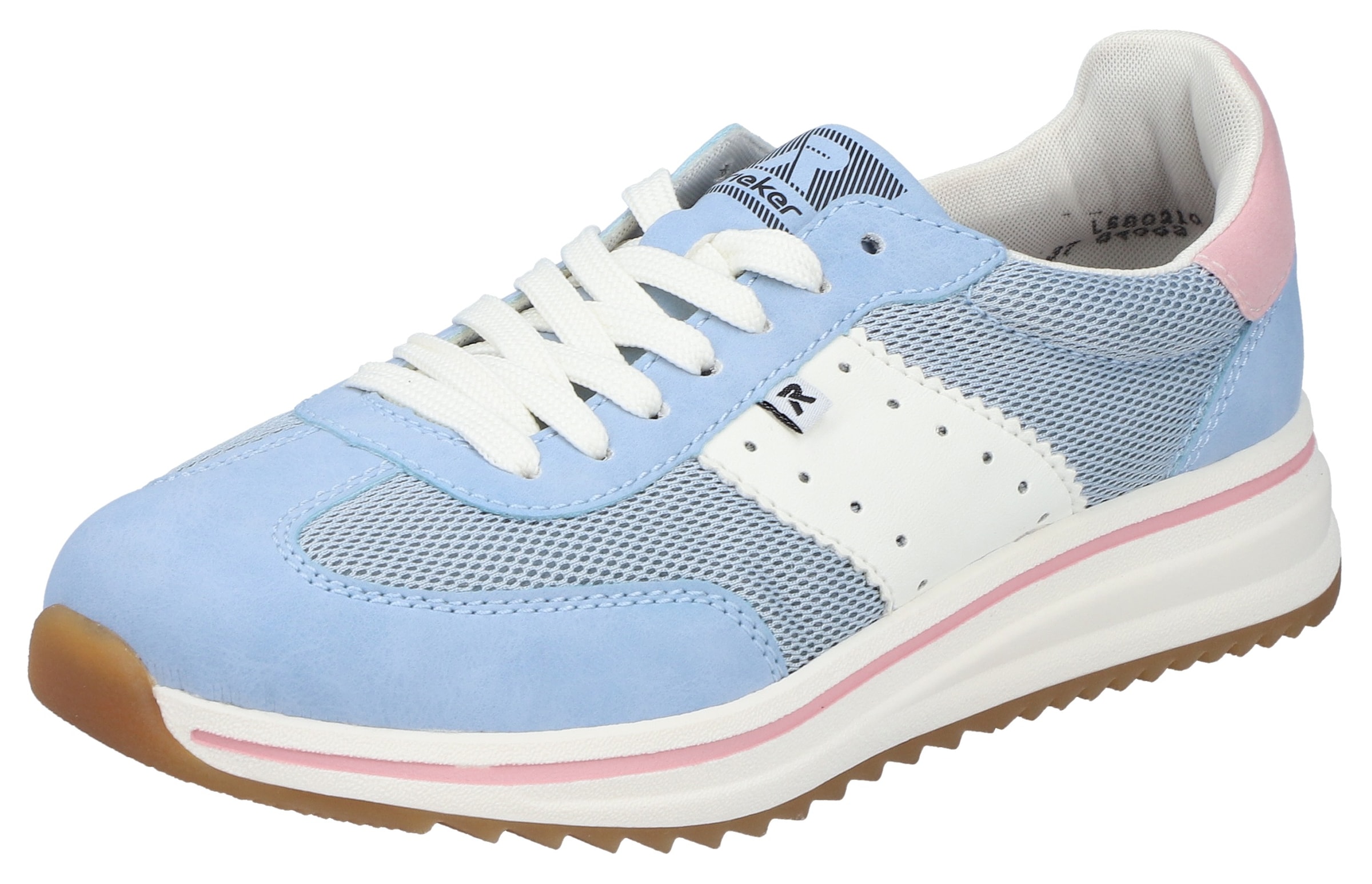 Image of Rieker Sneaker Schnürschuh, Halbschuh, Freizeitsneaker mit Kontrastbesätze
