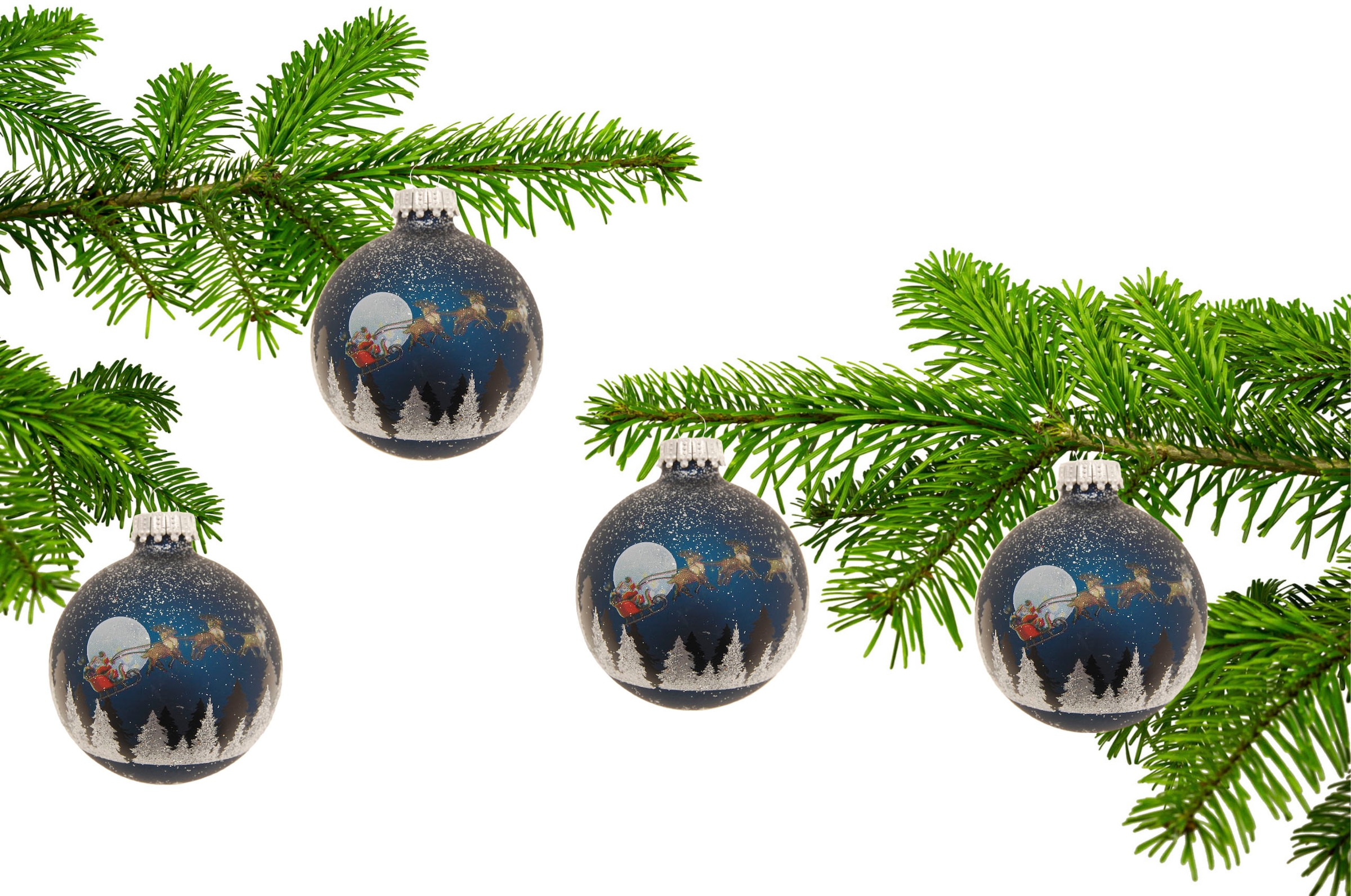 Krebs Glas Lauscha Weihnachtsbaumkugel »Spirit of Christmas, 7 cm« Weihnachtsdeko, Christbaumschmuck, Christbaumkugeln aus Glas