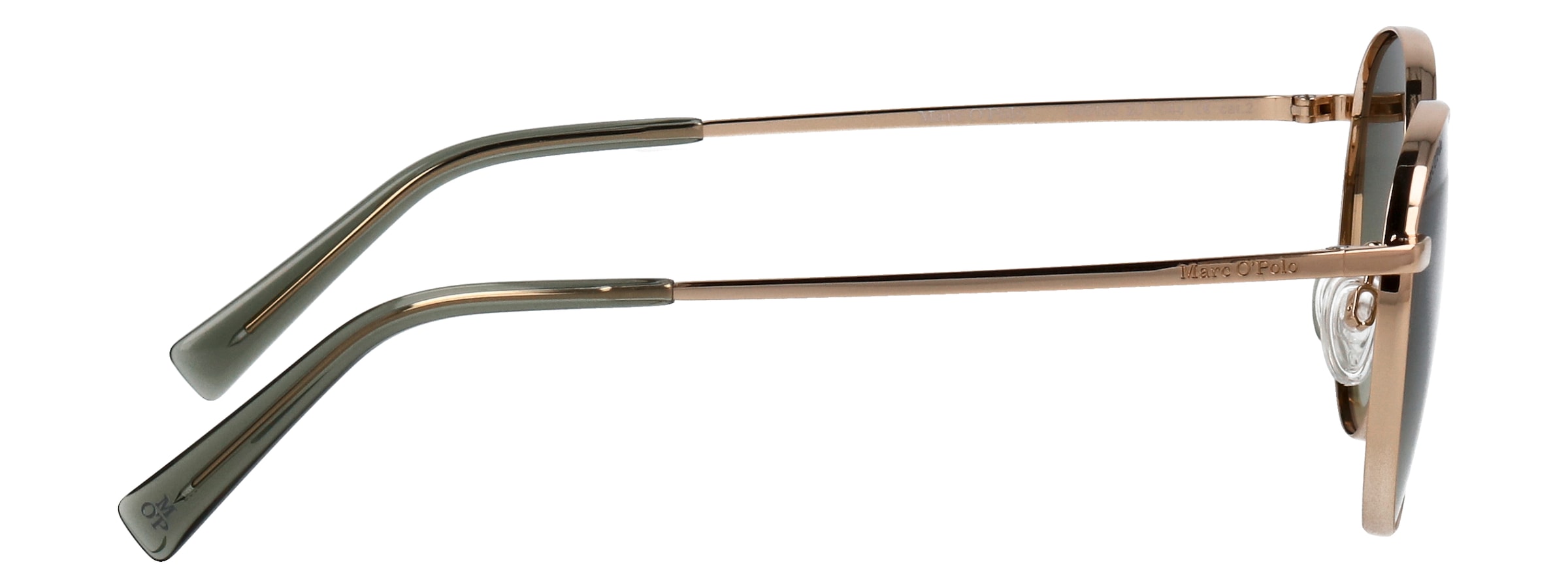 Marc O'Polo Lunettes de soleil »Modell 505123« Form Panto, Logoschriftzug auf Bügel, Metallfassung