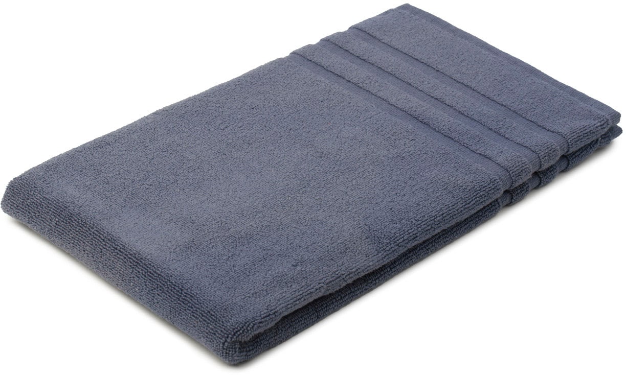 Gözze Badematte »Monaco 0,8« Höhe 5 mm beidseitig nutzbar | fussbodenheizungsgeeignet Badteppich, Frottier-Qualität, Uni Farben, mit Bordüre