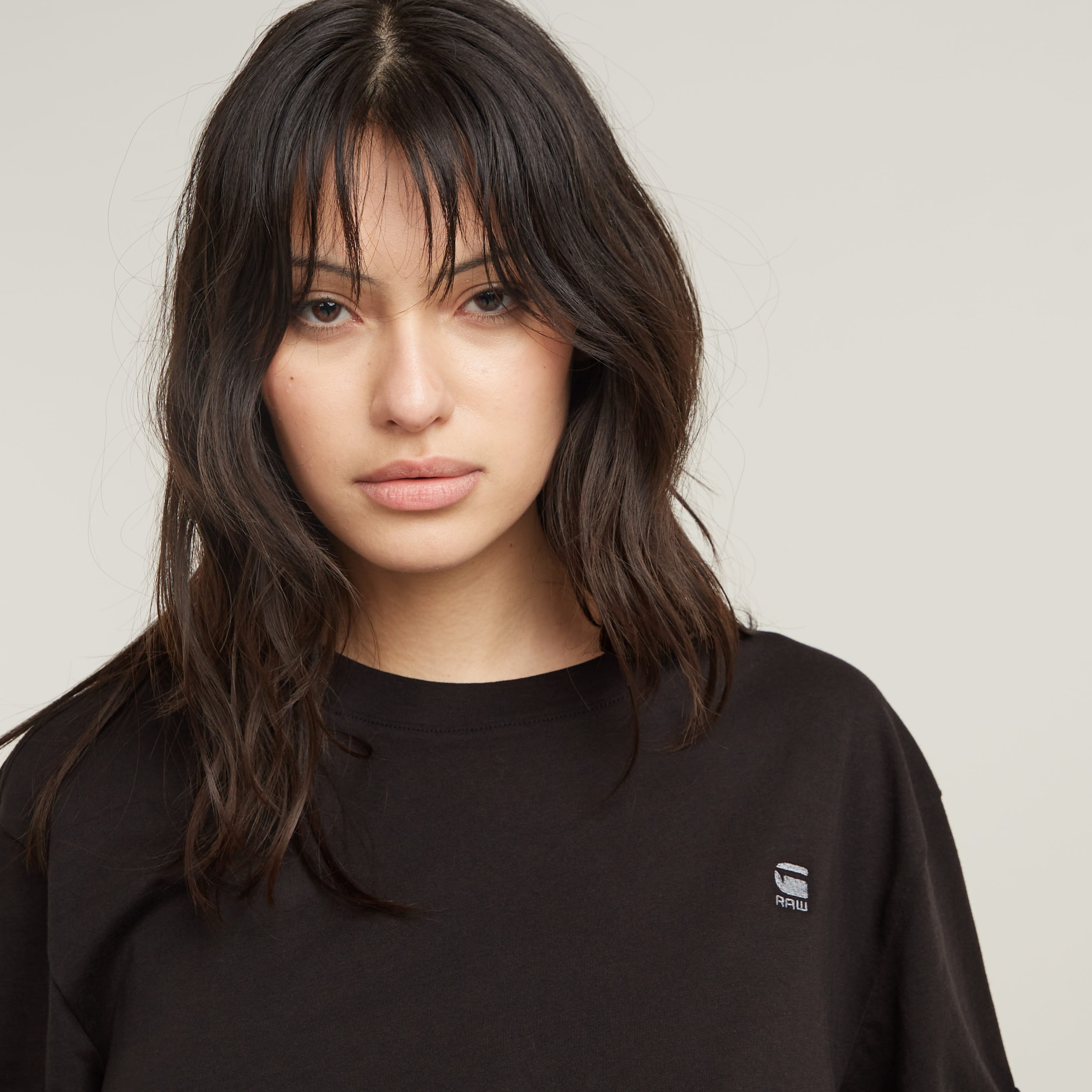 G-STAR T-Shirt »Lash fem loose«, mit fixiertem Umschlagsaum