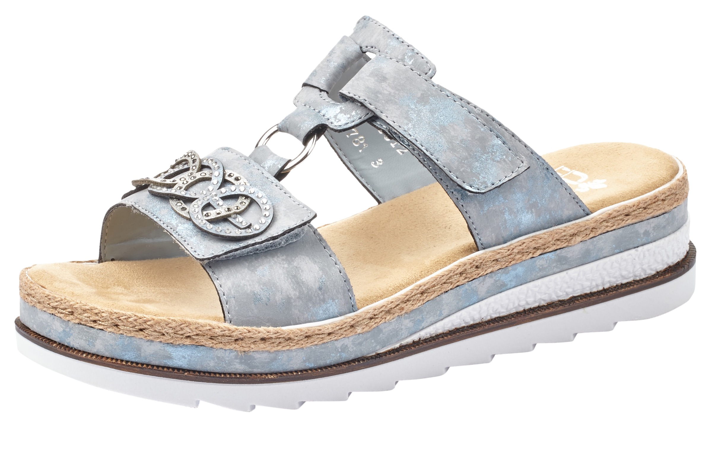 Image of Rieker Pantolette, mit Strass-Stein-Verzierung bei Ackermann Versand Schweiz