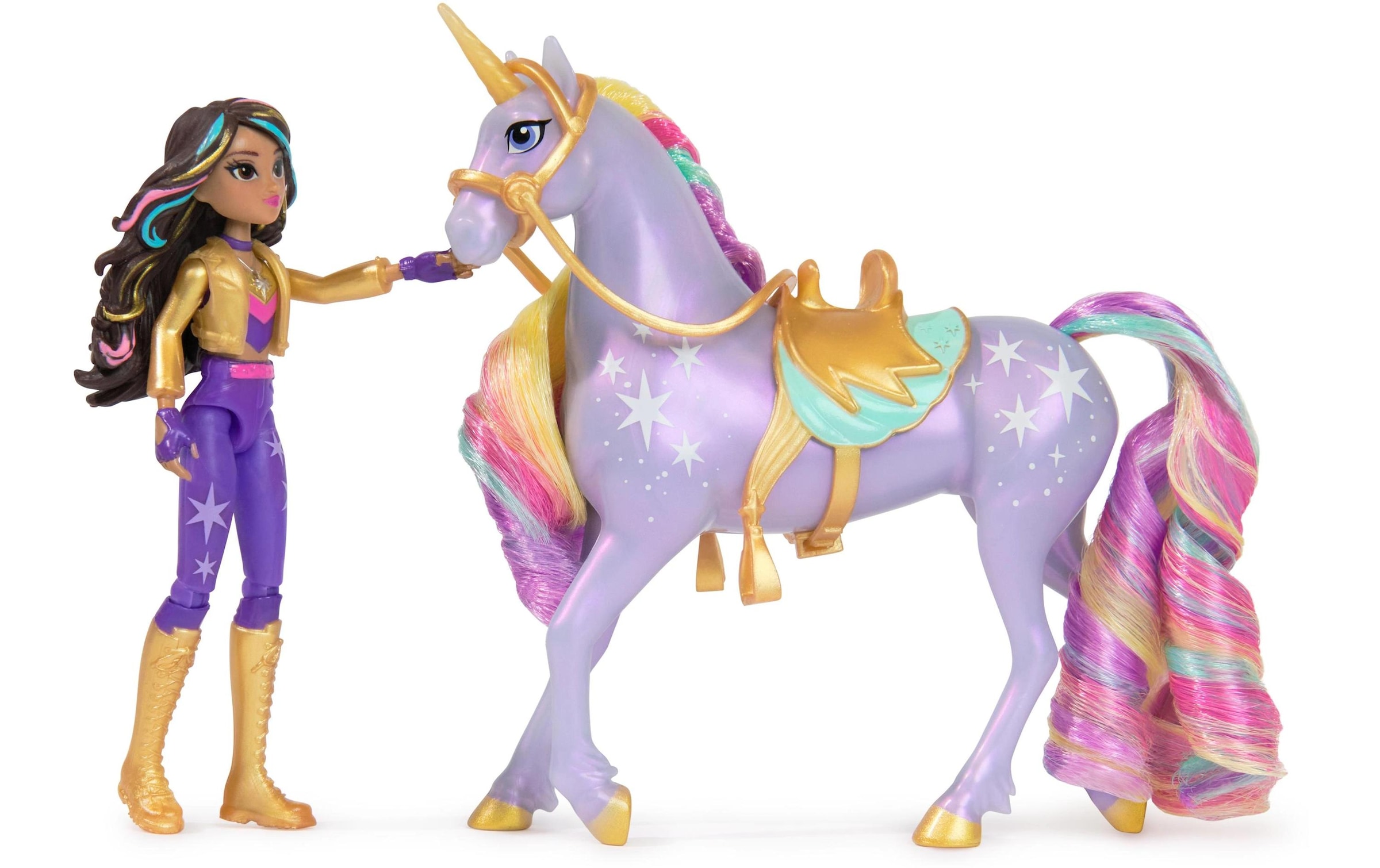 Anziehpuppe »Spinmaster Unicorn Academy Sophia Doll & Wildstar Unicorn«