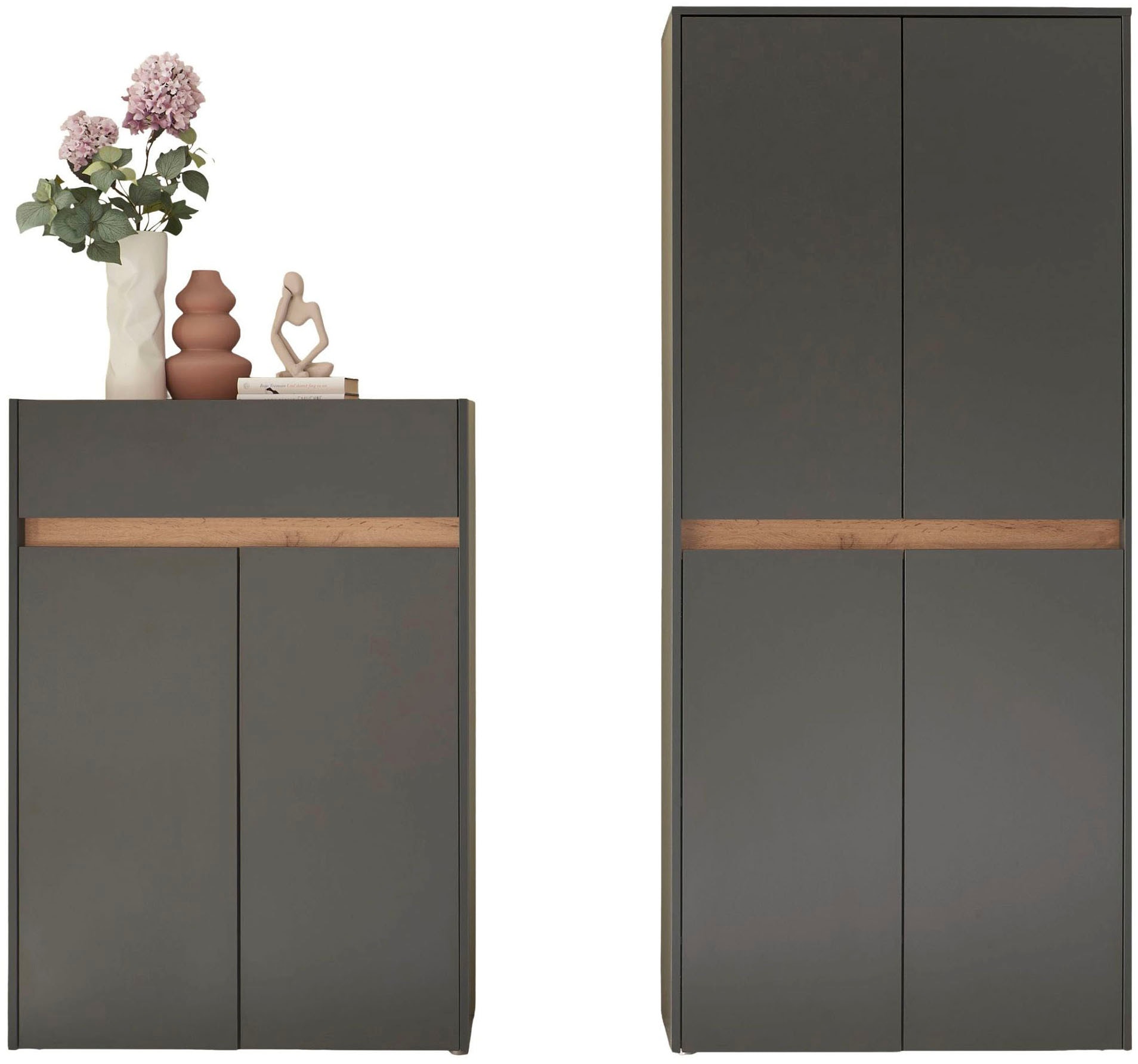 Home affaire Ensemble de vestiaires »City/Giron, moderne Garderobe, viel Stauraum, ca. 48 Schuhe« Set, 2 cuis tlg.