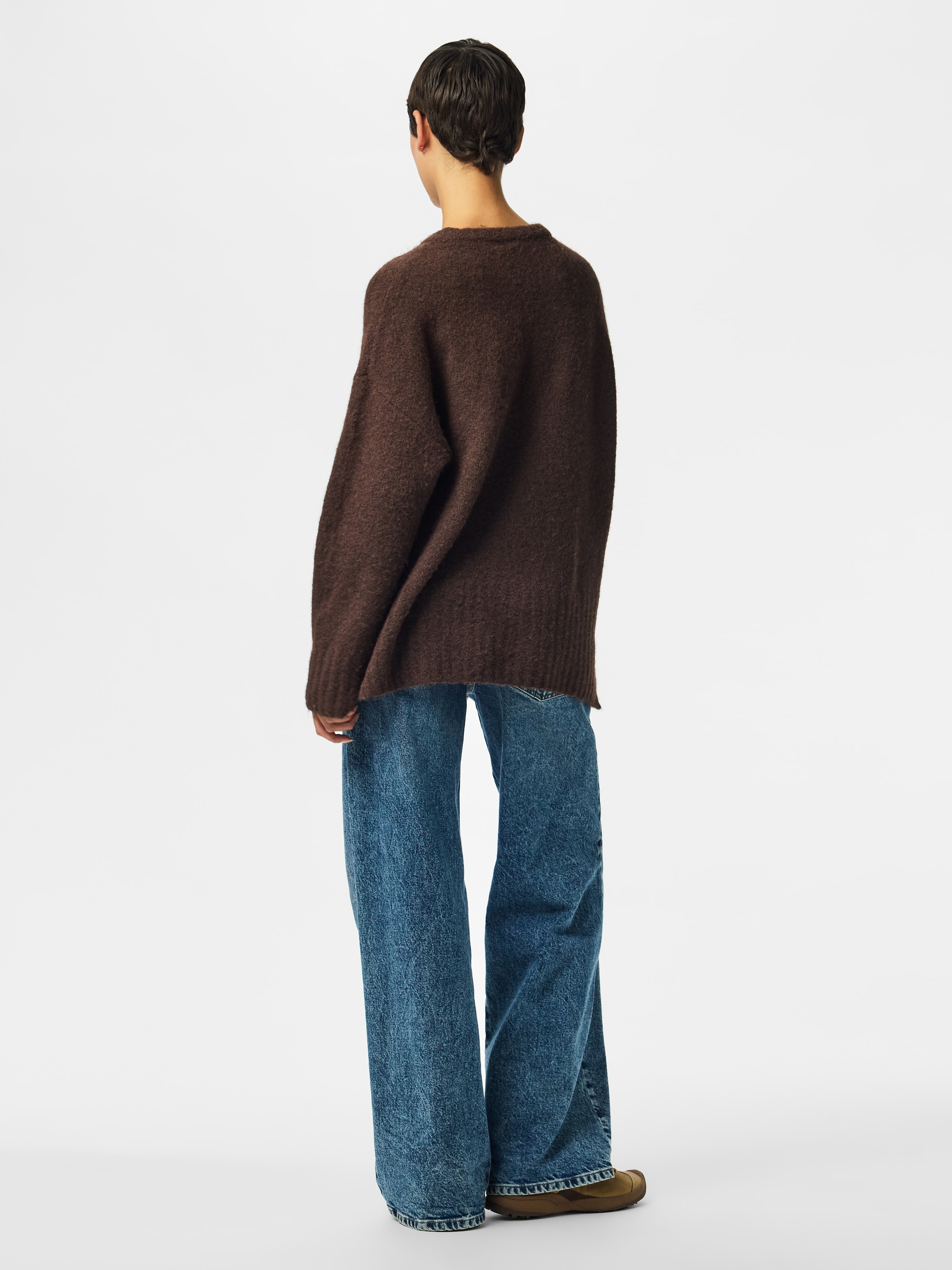 pieces Pull en tricot »PCTINA LS O-NECK KNIT NOOS« Materialmix